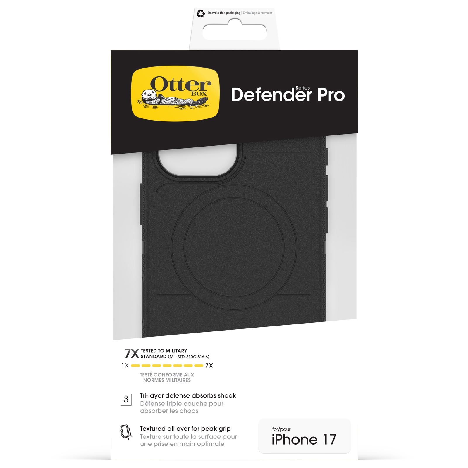Otterbox Handyhülle »Defender Series Pro mit MagSafe für Apple iPhone 17« Apple iPhone 17 Backcover, Schutzhülle, Handyschutzhülle, Case, Schutzcase, stossfest