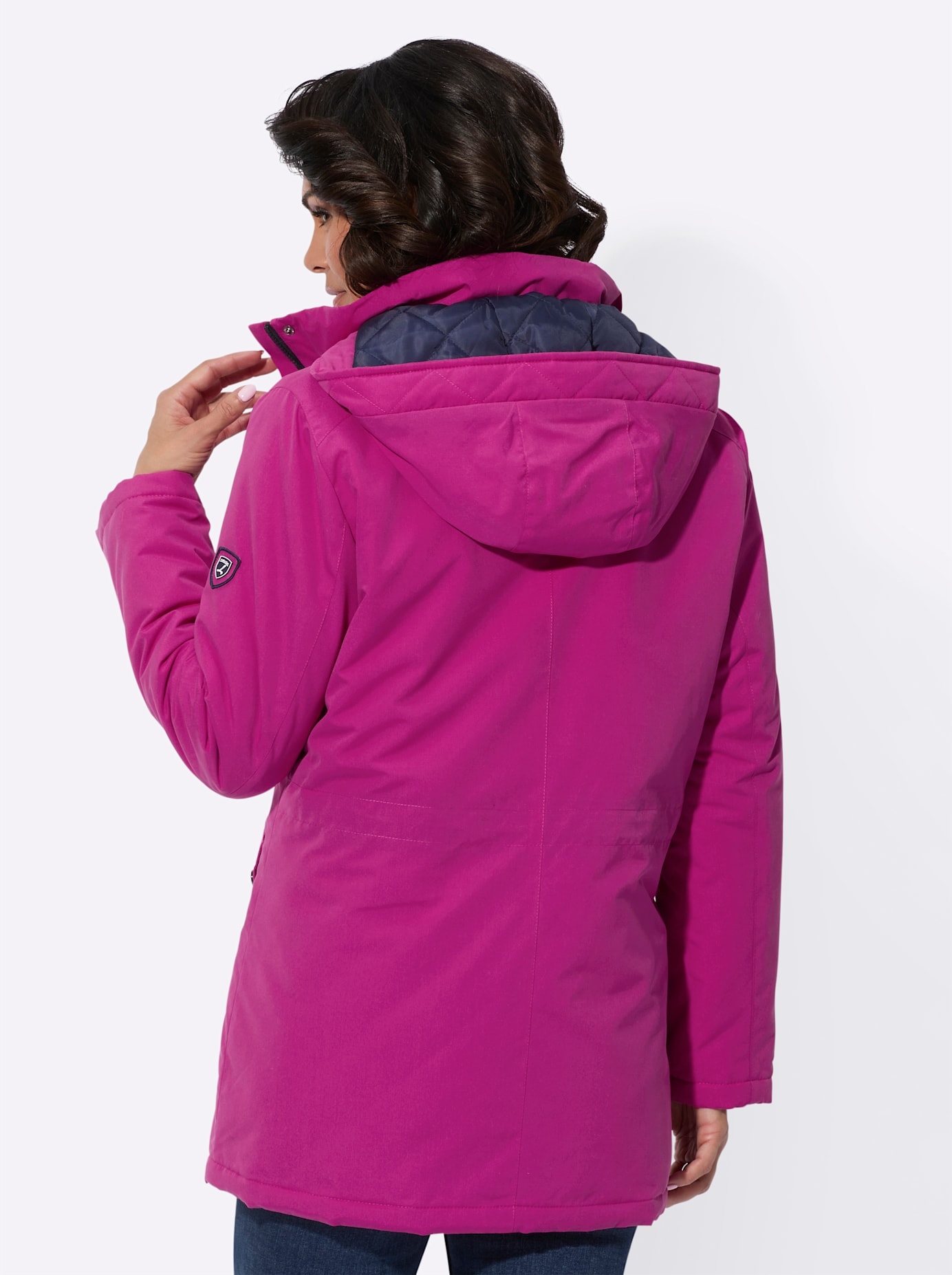 Casual Looks Langjacke, mit Kapuze