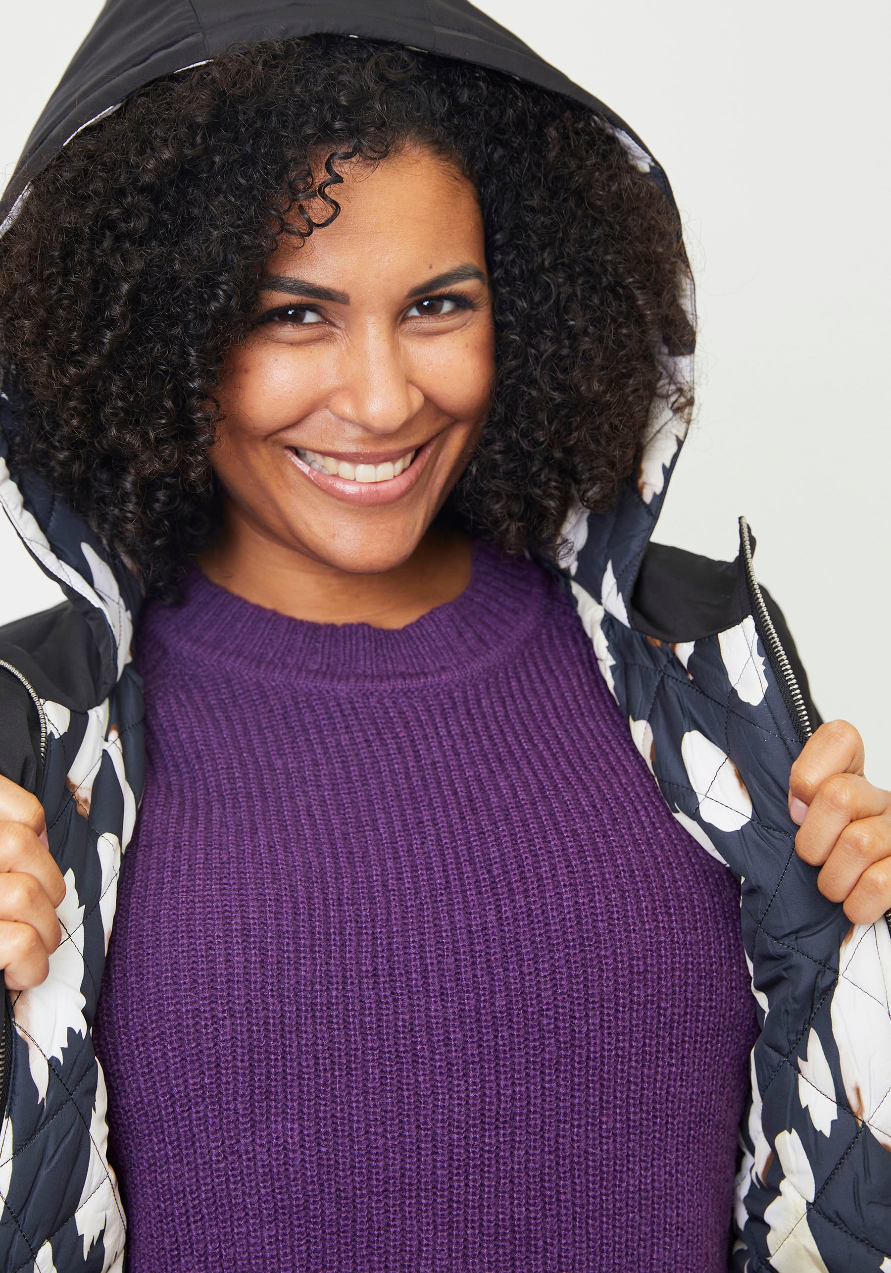 ADIA Parka, mit Kapuze, mit Multicolor Innen-Design