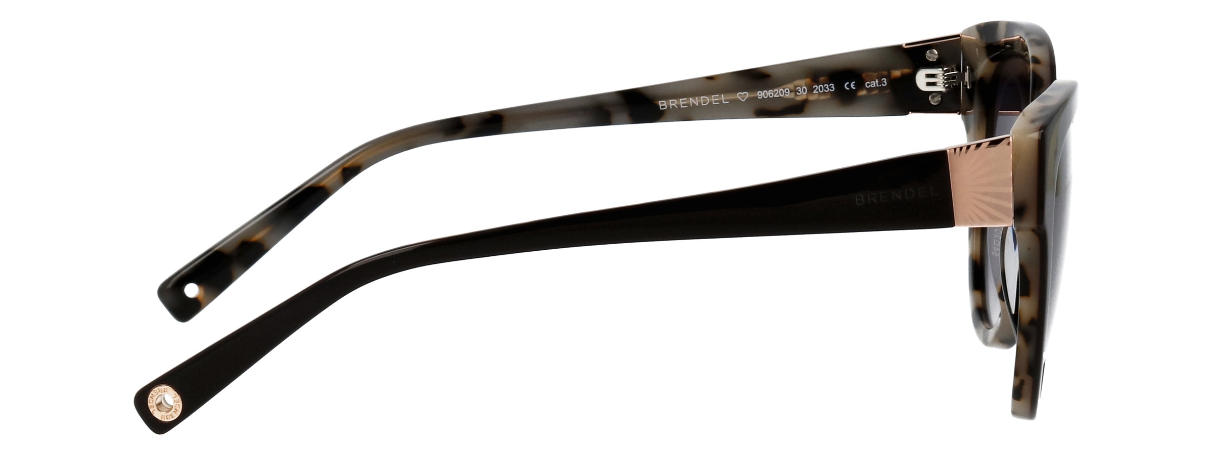 BRENDEL eyewear Lunettes de soleil »Modell 906209« Form Panto, Logoschriftzug auf Bügel, Kunststofffassung