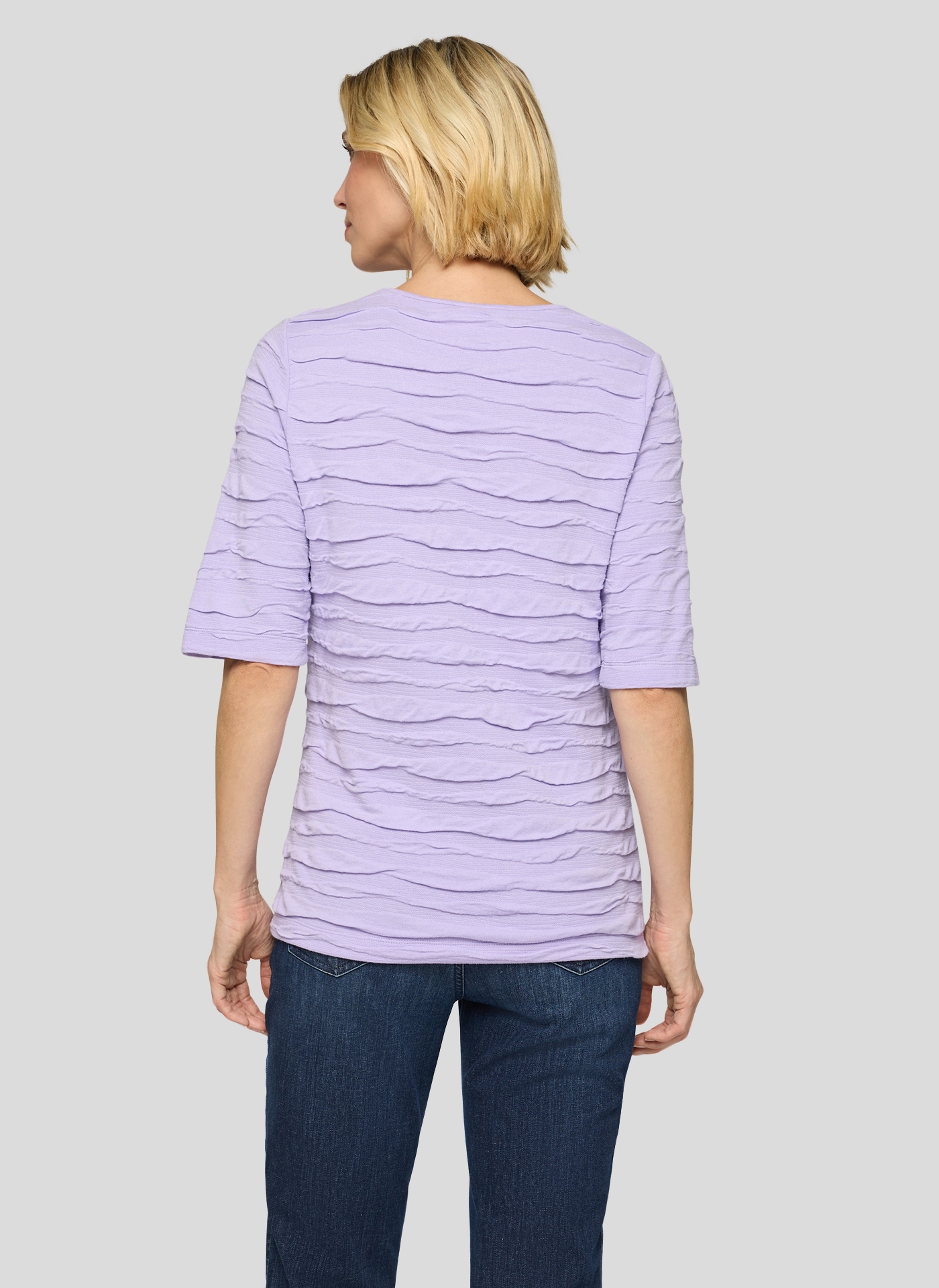 Rabe T-Shirt mit Struktur Muster