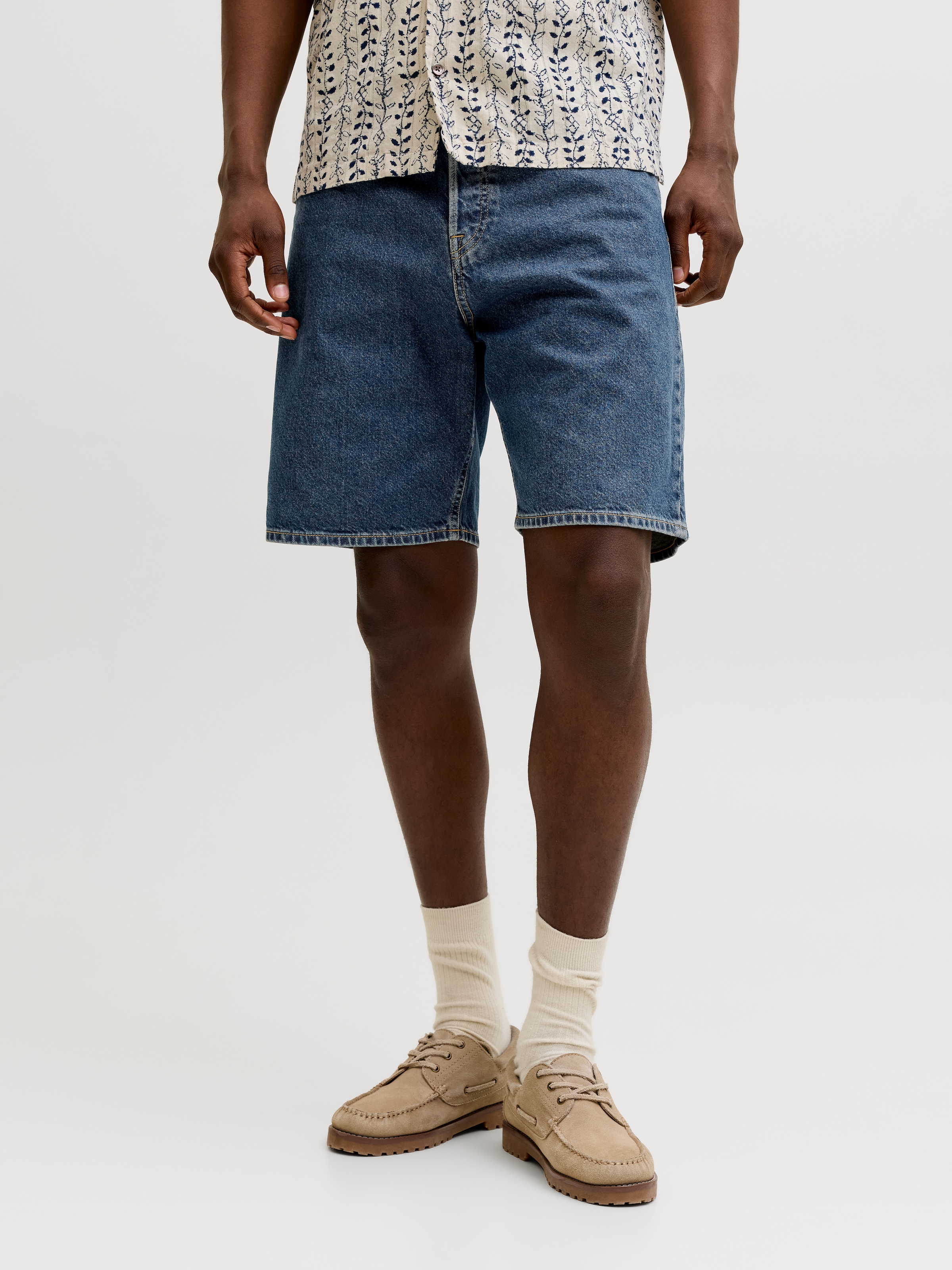 Jack & Jones Short en jean »JJITONY JJORIGINAL SHORTS AM 460 SN« mélange coton, coupe décontractée