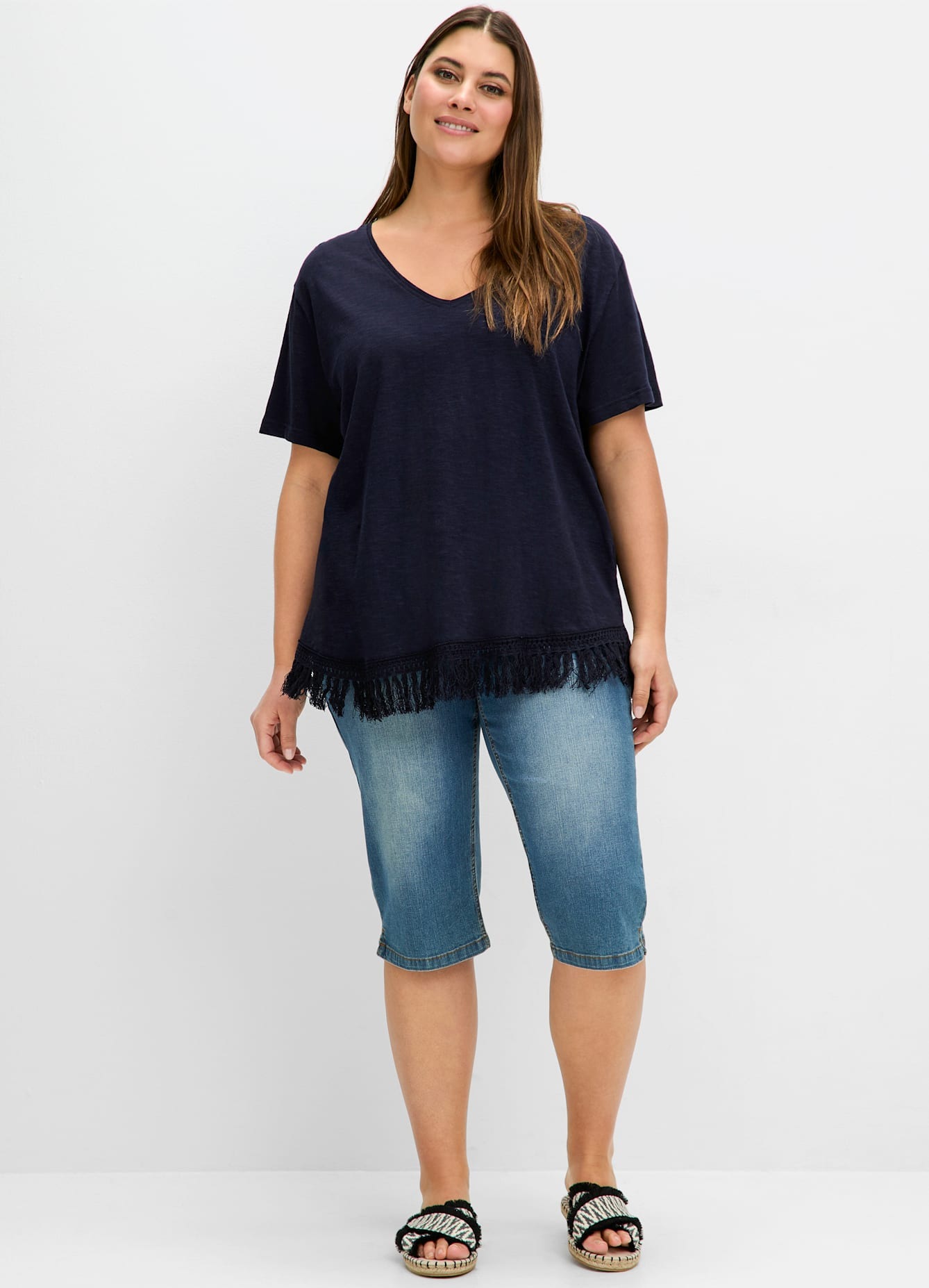 Sheego T-Shirt »T-Shirt«, (1 tlg.)