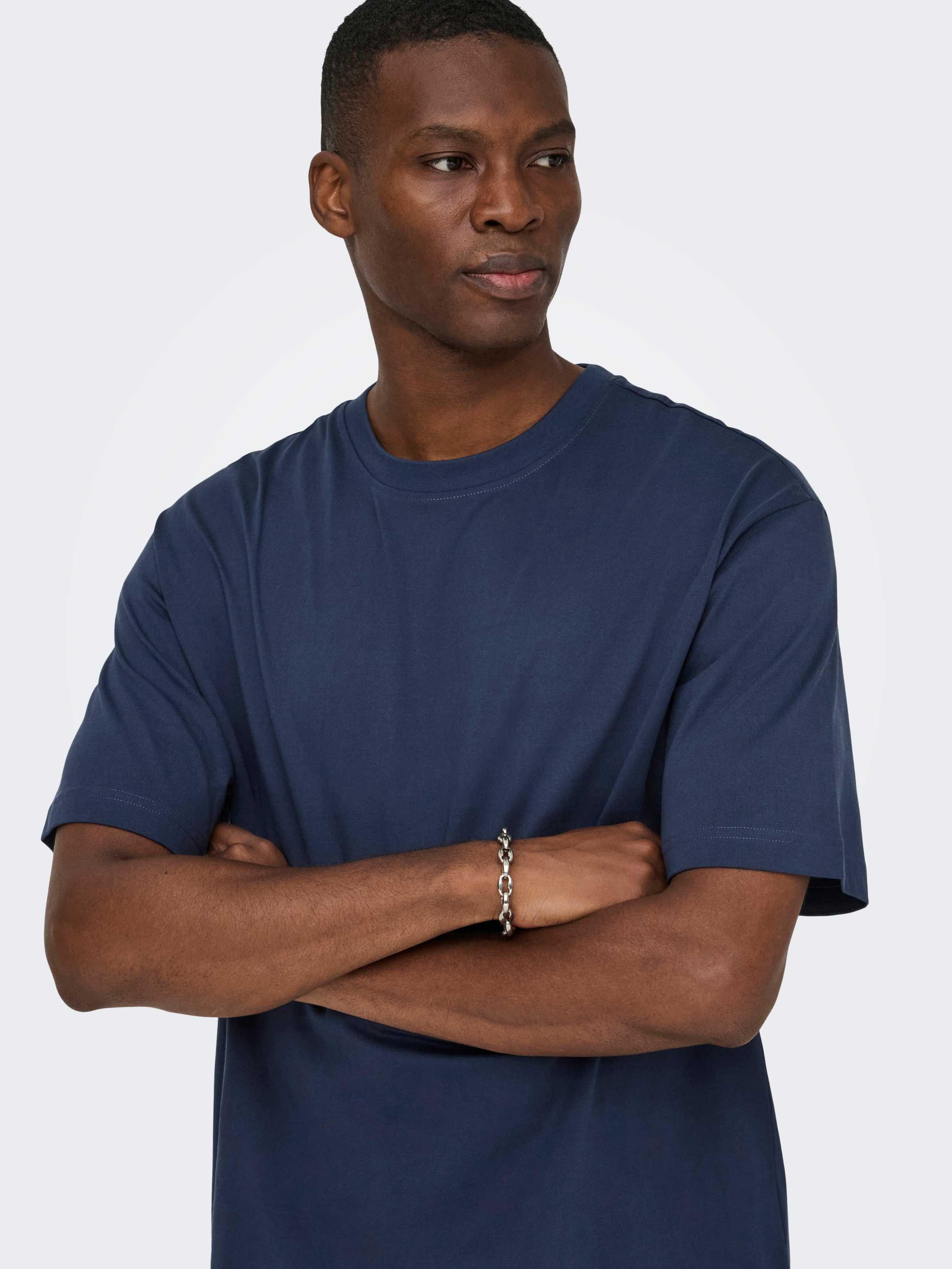 ONLY & SONS Shirt à col rond »ONSFRED RLX SS TEE« coton, coupe décontractée