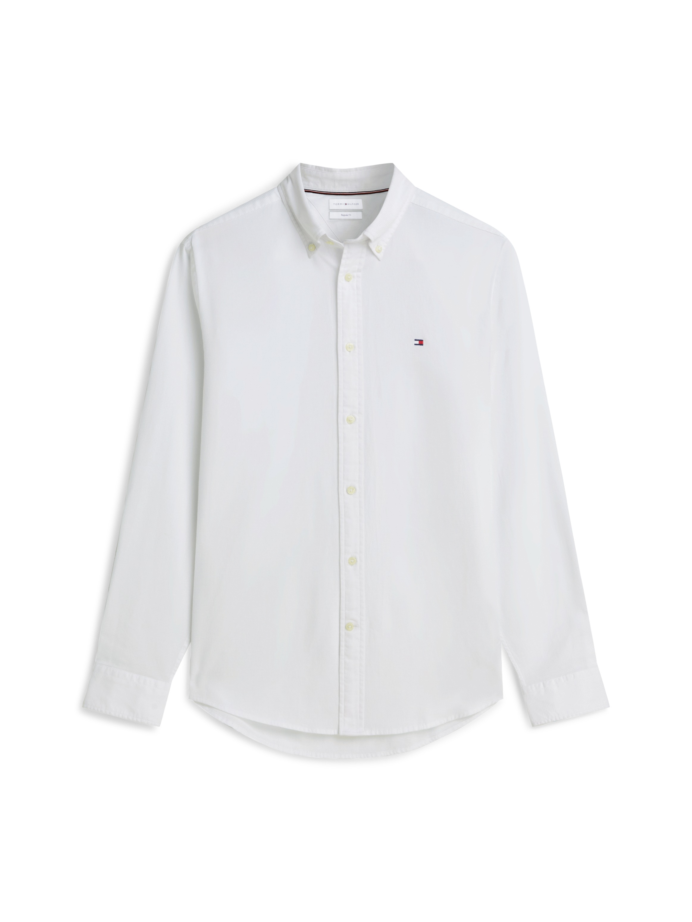 Tommy Hilfiger Langarmhemd »FLEX POP MINI DOBBY RF SHIRT« Regular Fit Dobby Structure