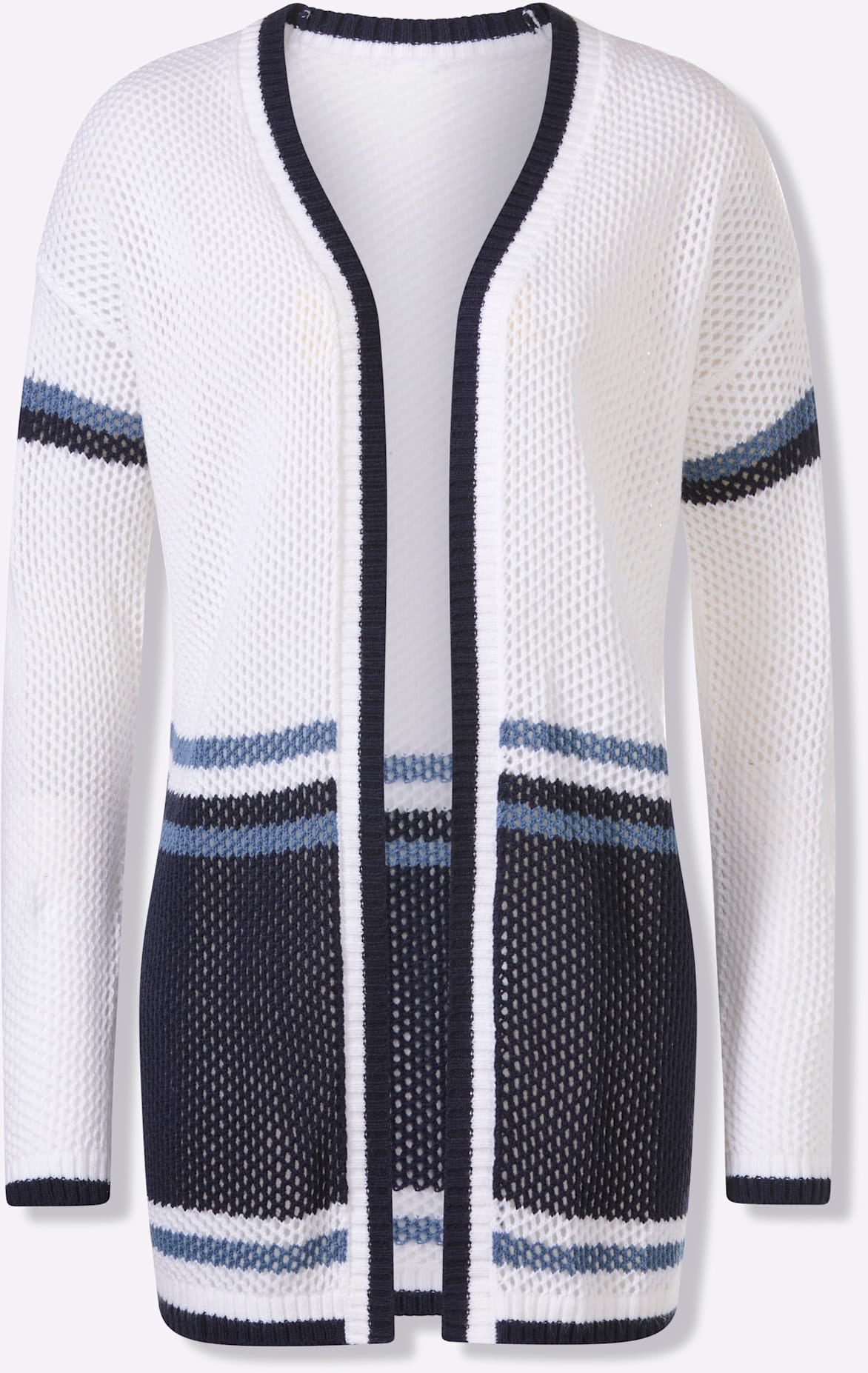 Classic Basics Ajourstrickjacke