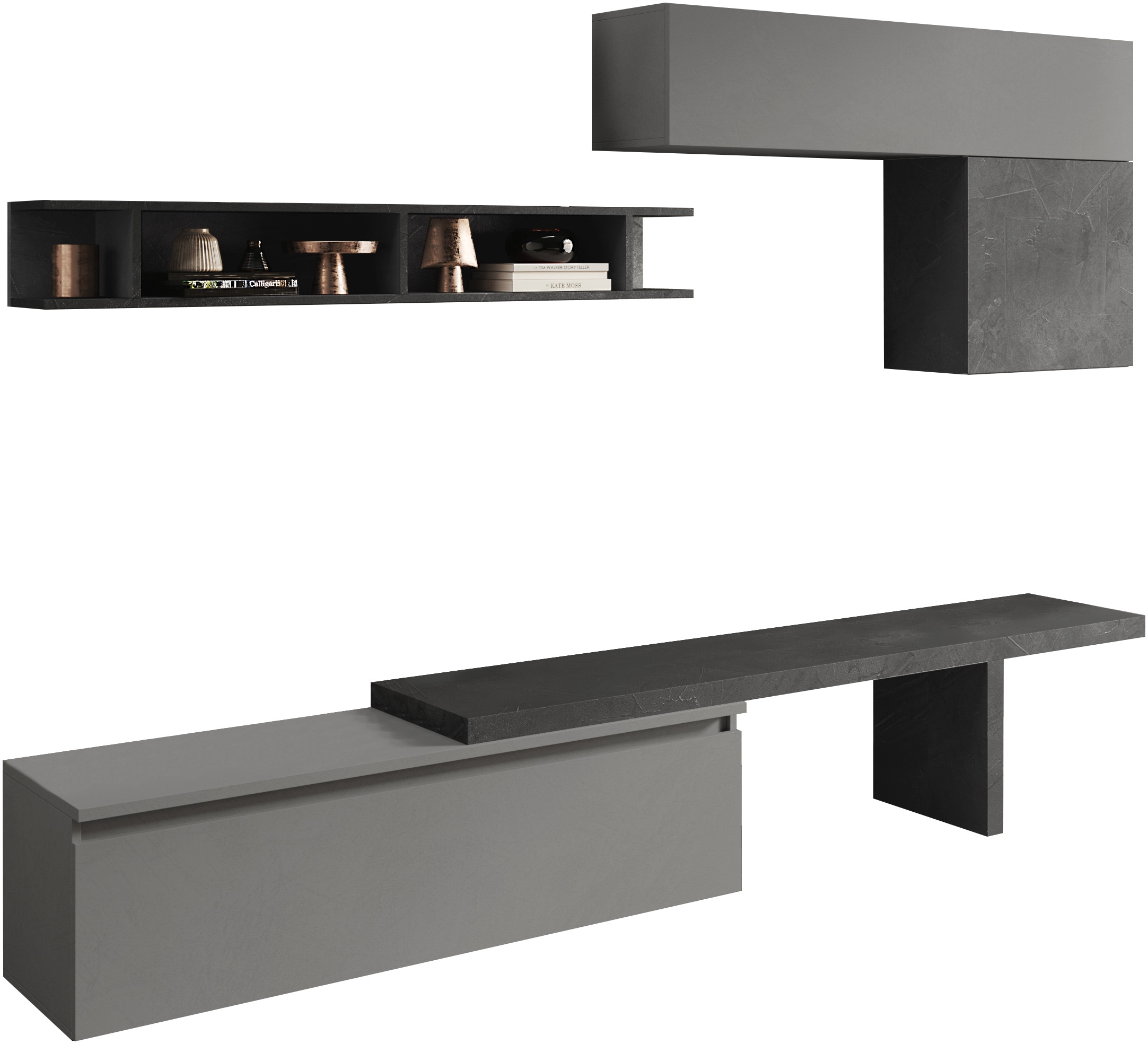 Image of Home affaire Wohnwand "Infinity, 5tlg. Breite 260 cm, Höhe variabel, Schrankwand, Anbauwand"