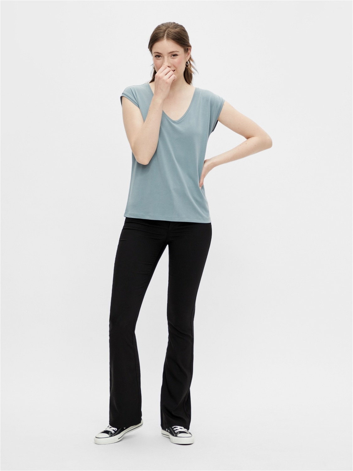 pieces Kurzarmshirt »PCKAMALA TEE NOOS BC«