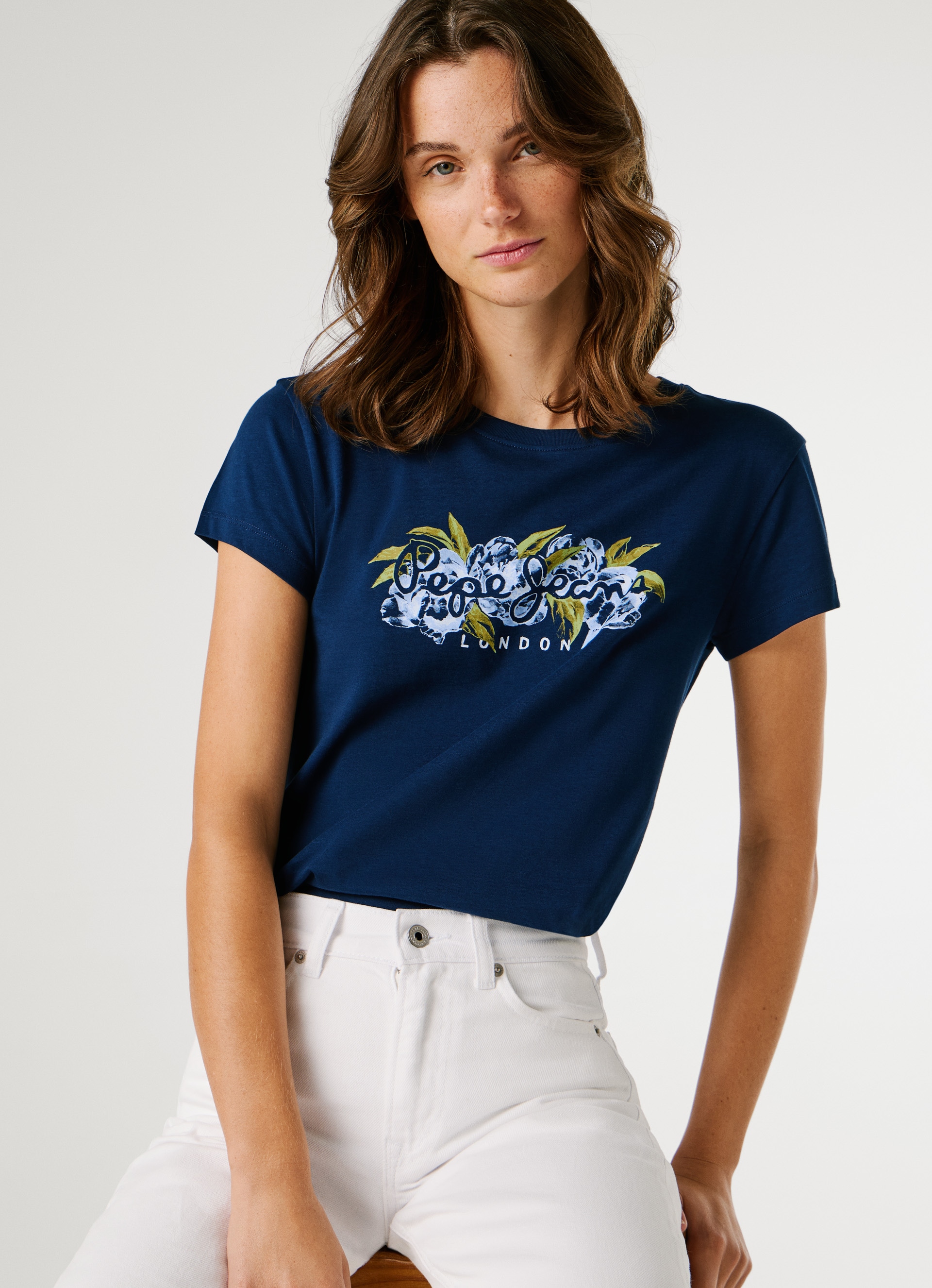 Pepe Jeans T-Shirt »MAHINA« mit floralem Print