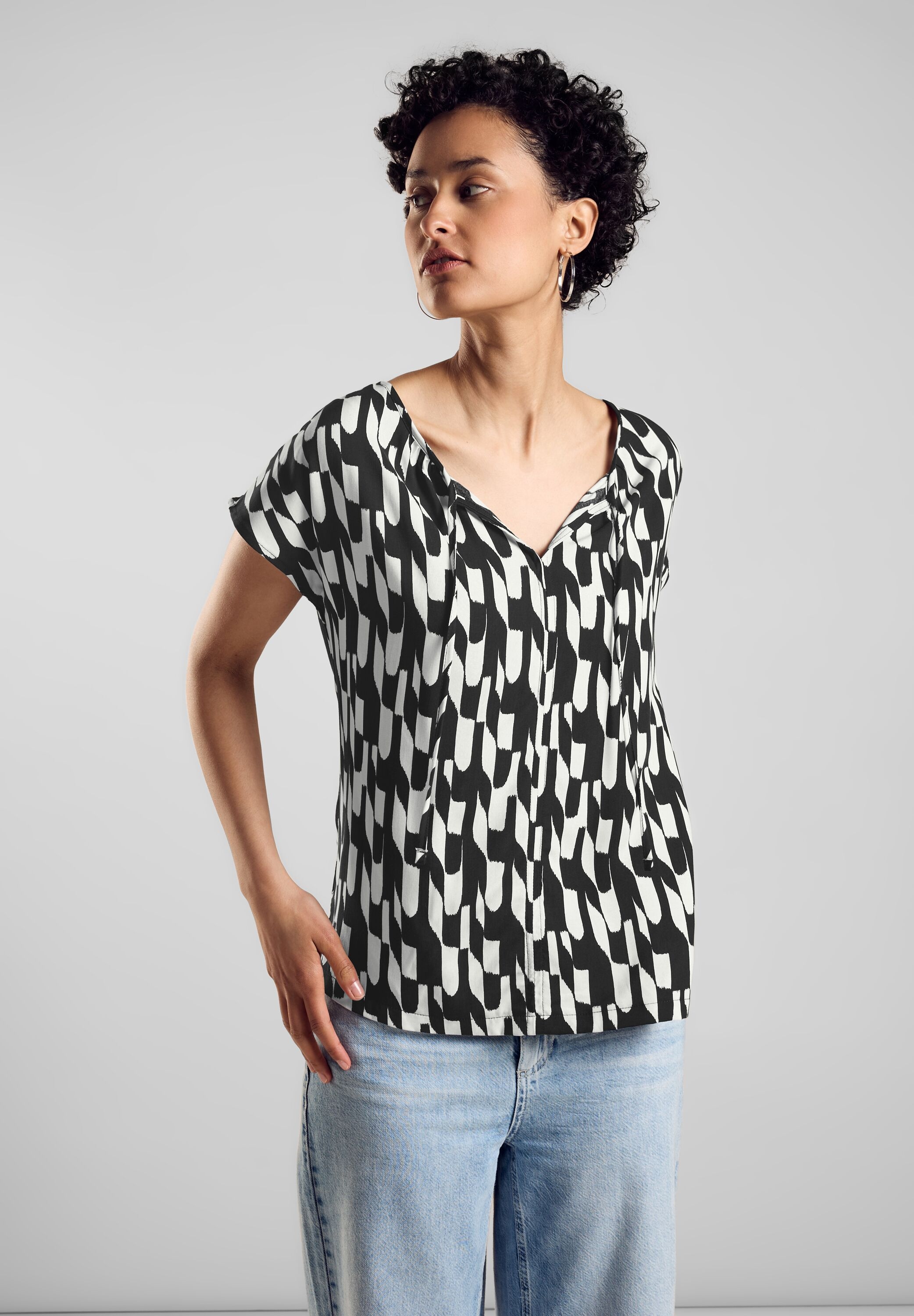 Shirttop, mit Allover-Print