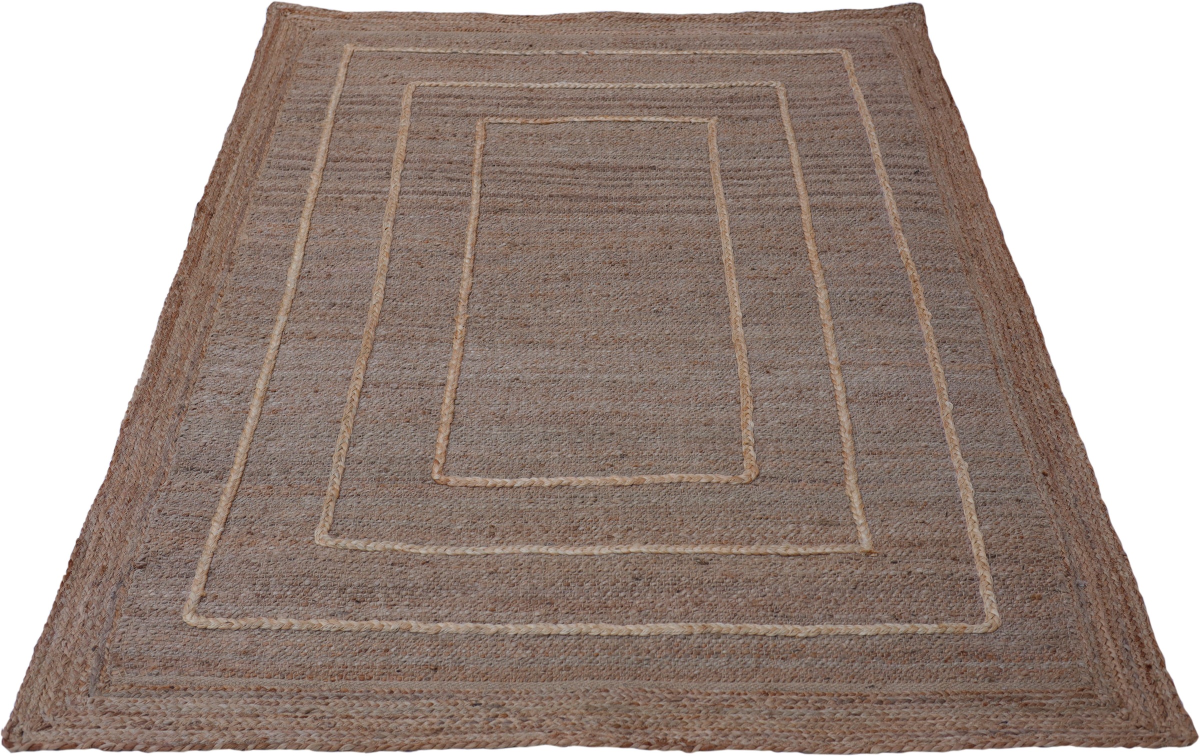 Image of Leonique Teppich »Nilay«, rechteckig, 7 mm Höhe, Geflochtener Teppich aus 100% Jute, mit Bordüre, pflegeleicht, ideale Teppiche für Wohnzimmer, Esszimmer, Flur bei Ackermann Versand Schweiz