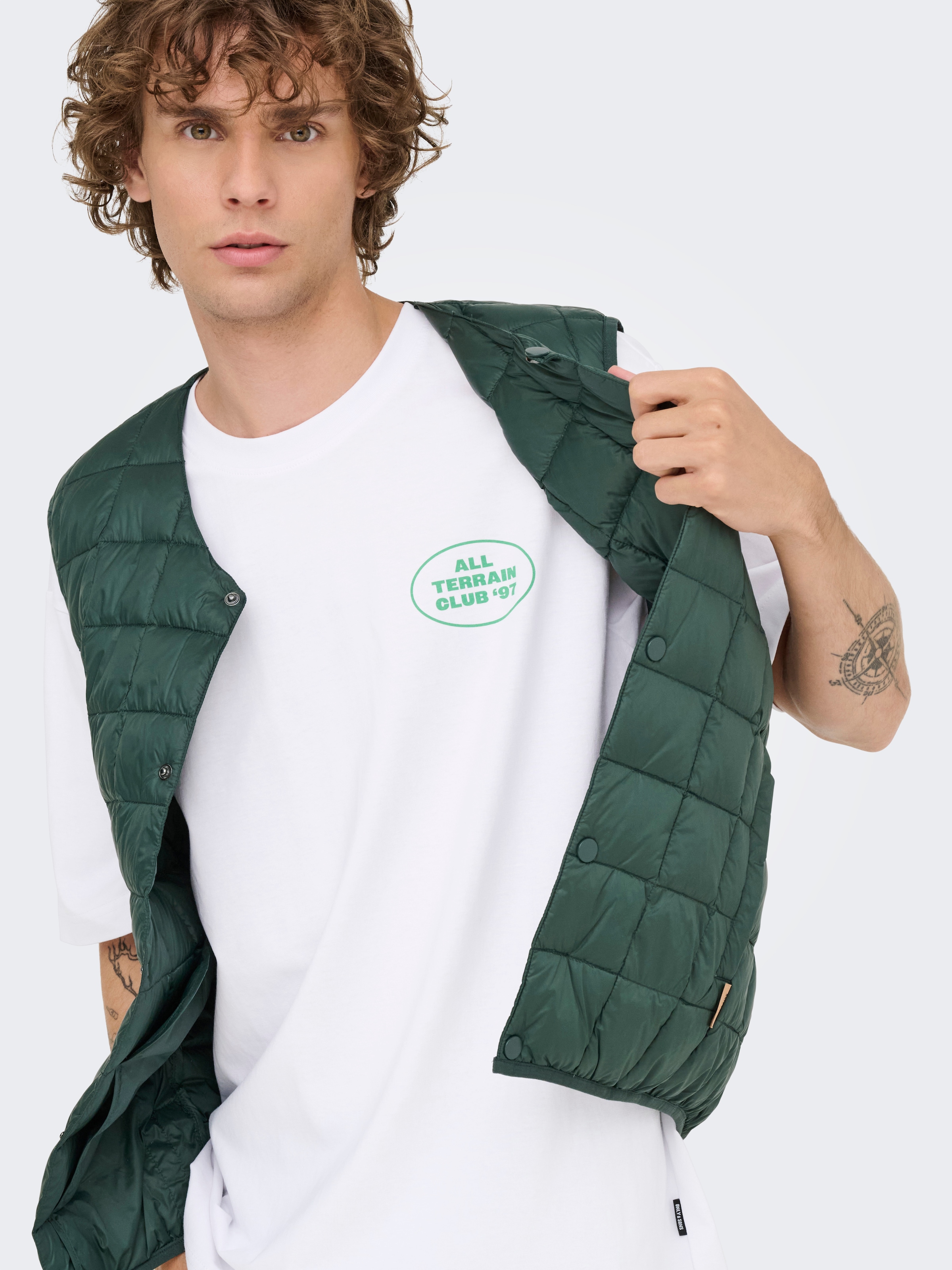 ONLY & SONS T-shirt »ONSNATHAN RLX SS TEE NOOS« Baumwolle, relaxed fit