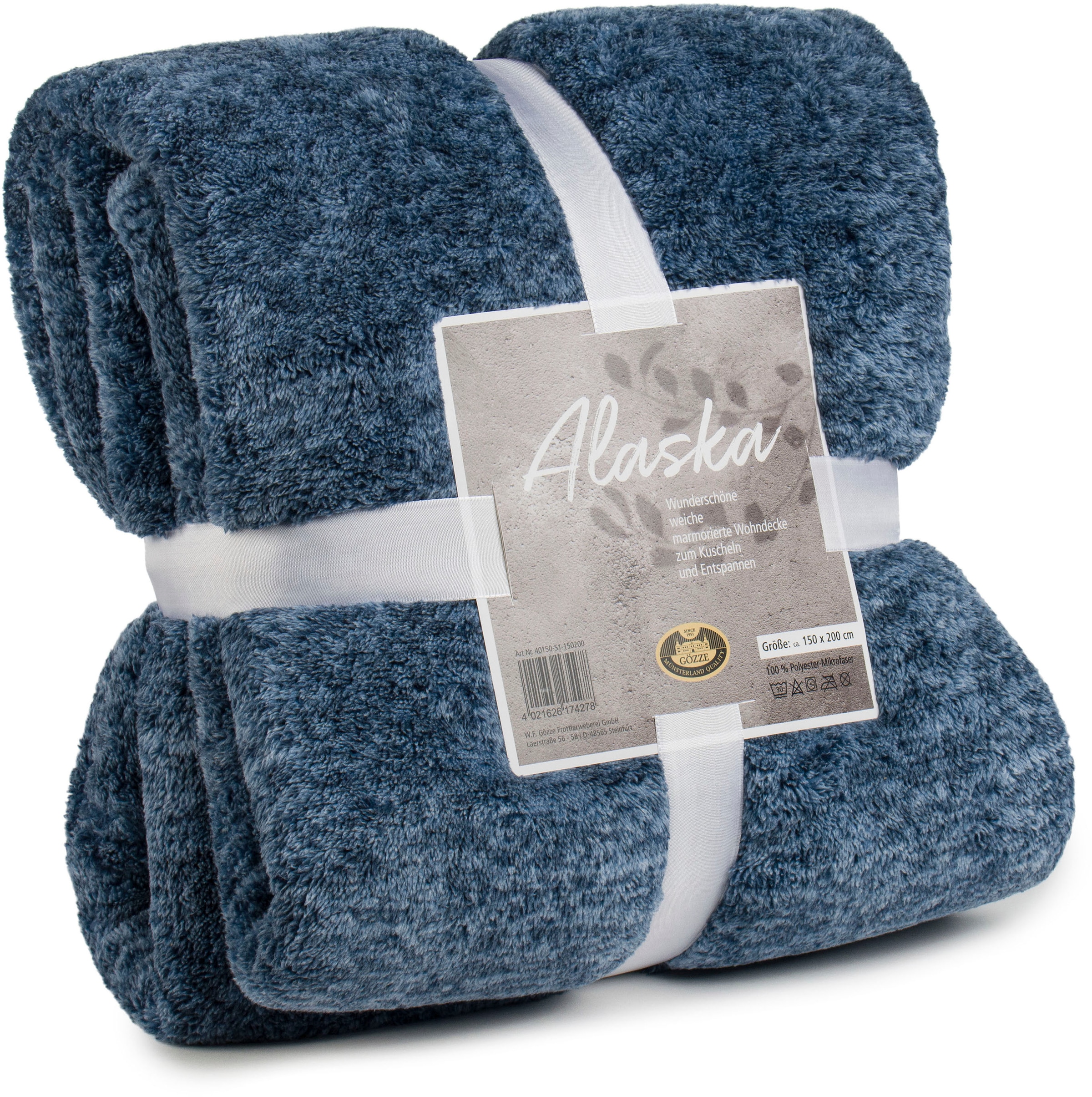 Gözze Wohndecke »Alaska« marmorierte Optik, kuschelig