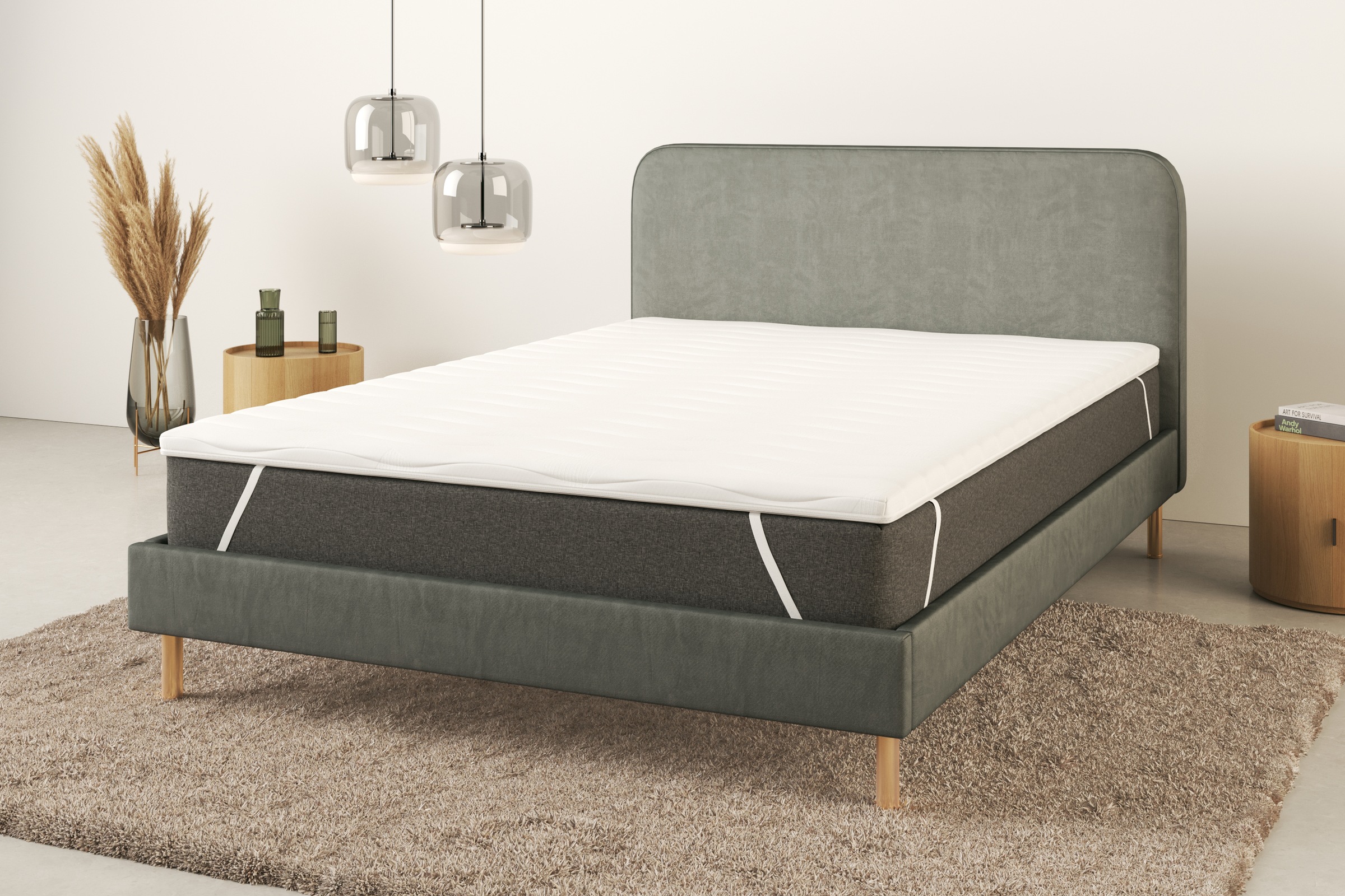 OTTO home Topper "Tornby Topper 90x200 cm,180x200 cm, in 4 Härtegraden, Tencel™ Bezug" Matratze & Boxspringbett, Hausstauballergiker geeignet, langlebig