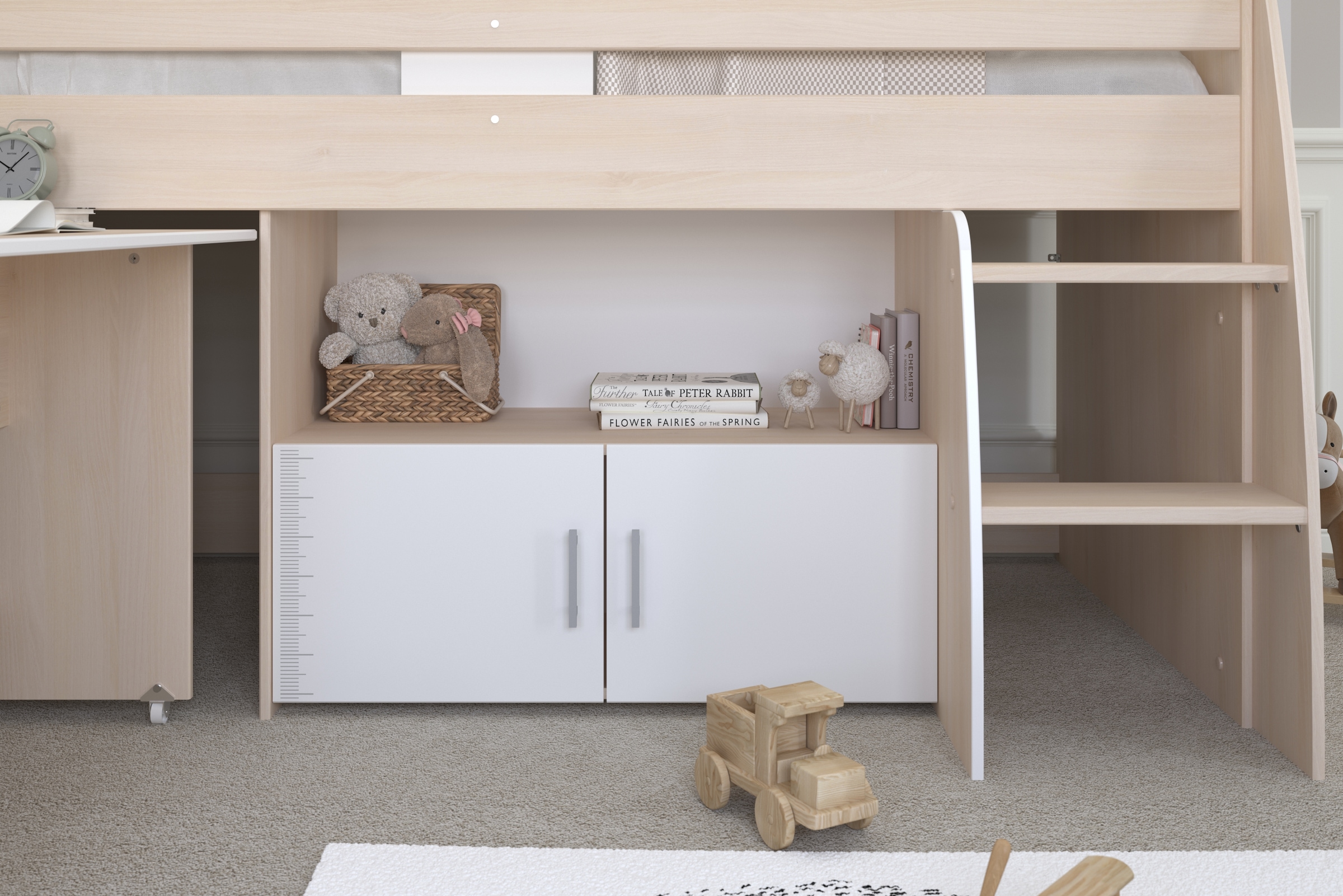 Parisot Jugendzimmer-Set »Parisot Charly 22« Set, 2 tlg. ausziehbarer Schreibtisch auf Rollen