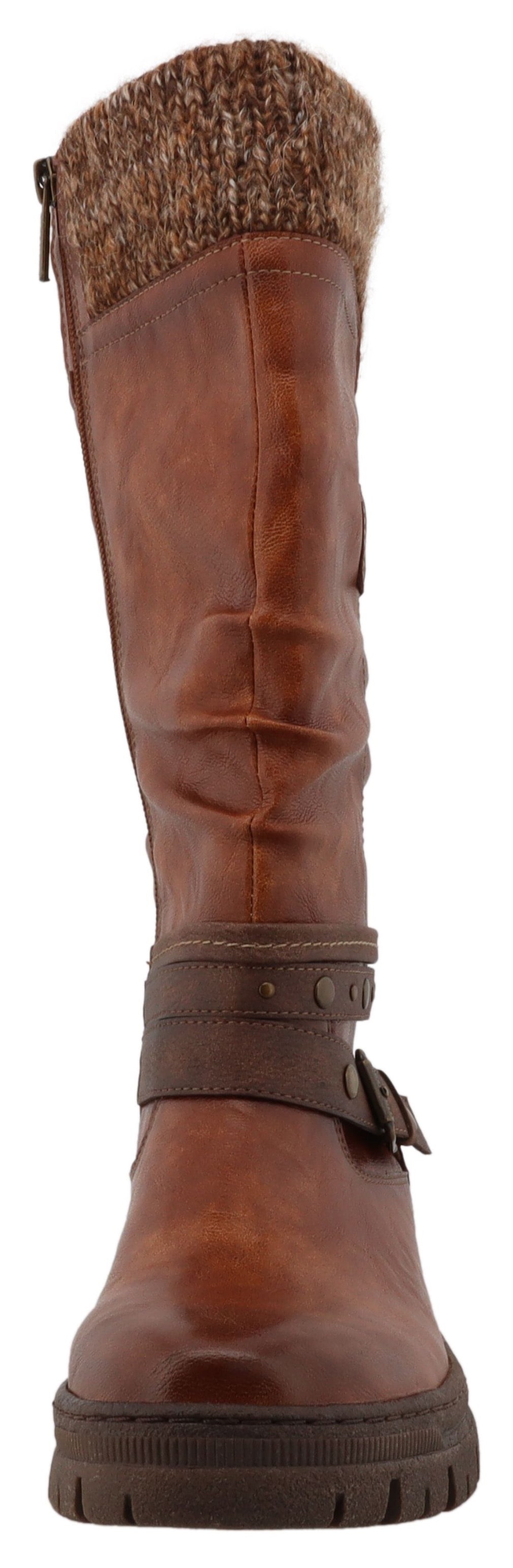 Mustang Shoes Bottes d'hiver »Tabitha«  bottes avec lanières décoratives et talon bloc