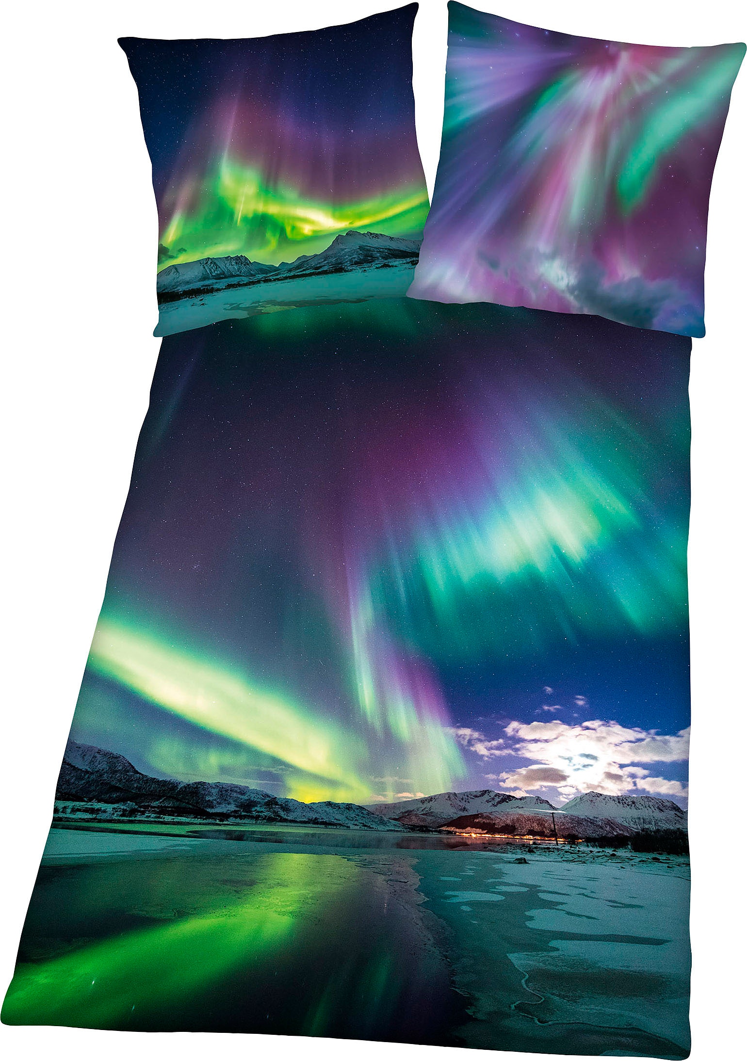 Image of Herding Young Collection Bettwäsche "Polarlichter" mit tollem Motiv