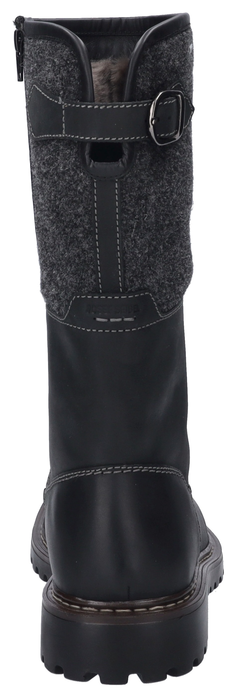 Josef Seibel Winterstiefel »Chance 41«  Biker Boots, Schnürstiefel, Snowboots mit Lammfell gefüttert