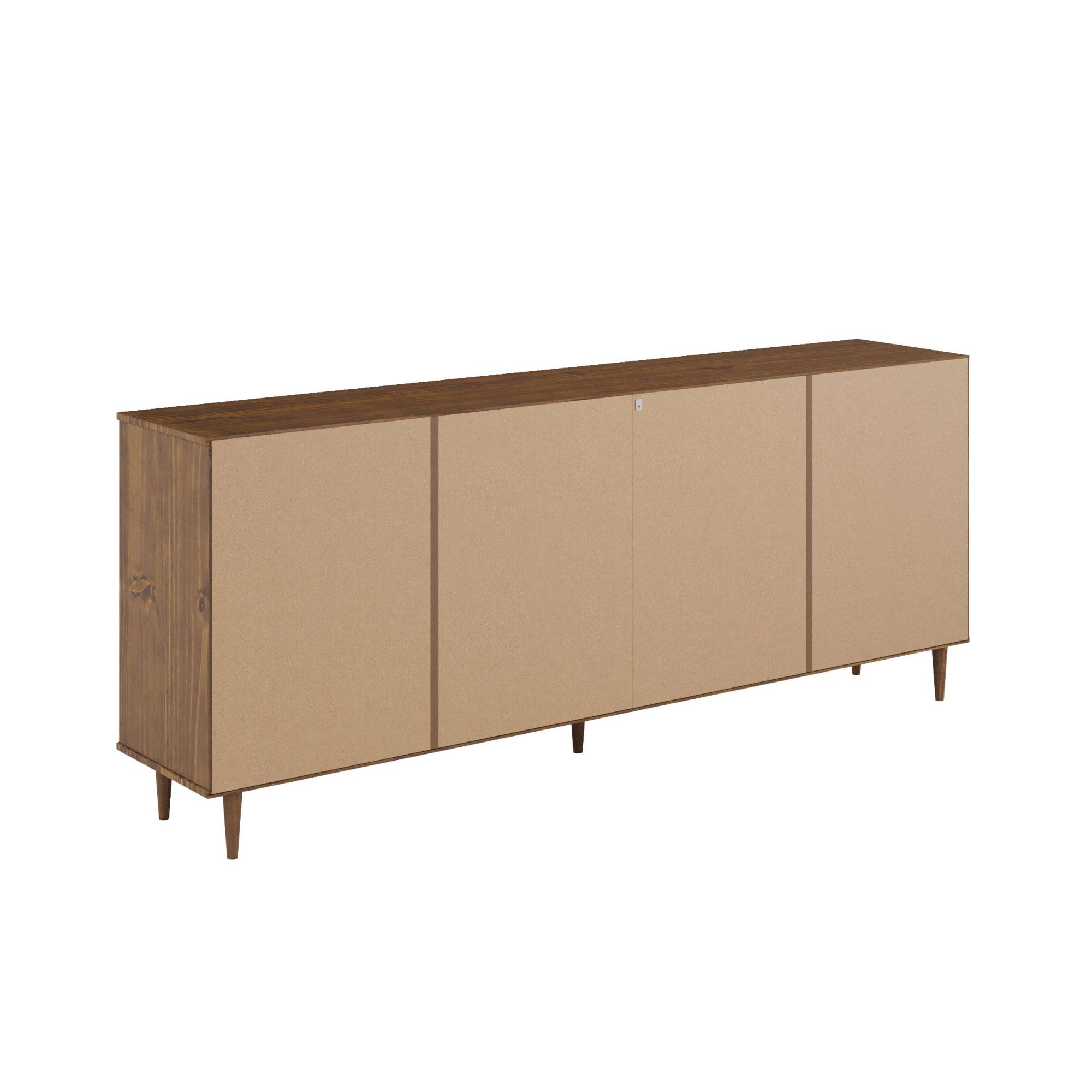 GOODproduct Sideboard »Malmedy Front mit gefrästen Rillen« Kommode aus massivem Kiefernholz, Push-to-open, FSC, Breite 200 cm