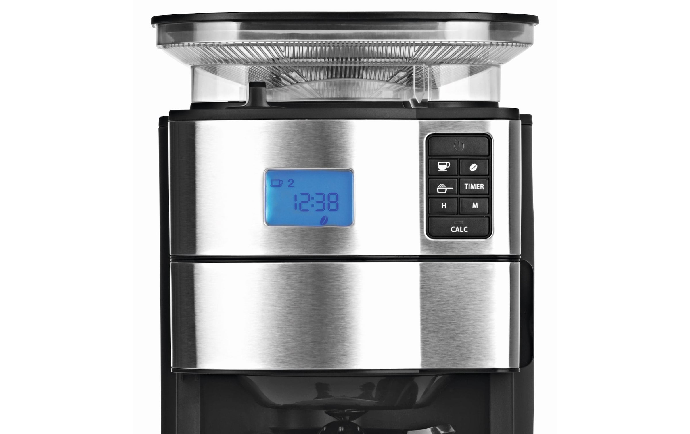 BEEM Filterkaffeemaschine »BEEM Filterkaffeemaschine Fresh-Aro«, Permanentfilter, Digital-Display, Timer, Verstellbarer Mahlgrad, Warmhaltefunktion