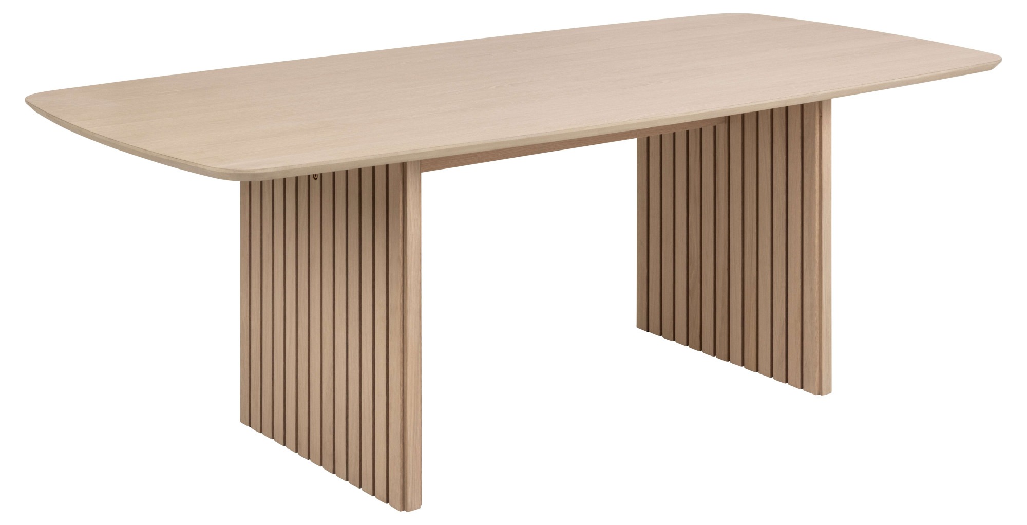 ACTONA GROUP Esstisch "Christo" rechteckig, Eichenfurnier lackiert, Lamellenfuß, B: 220 cm