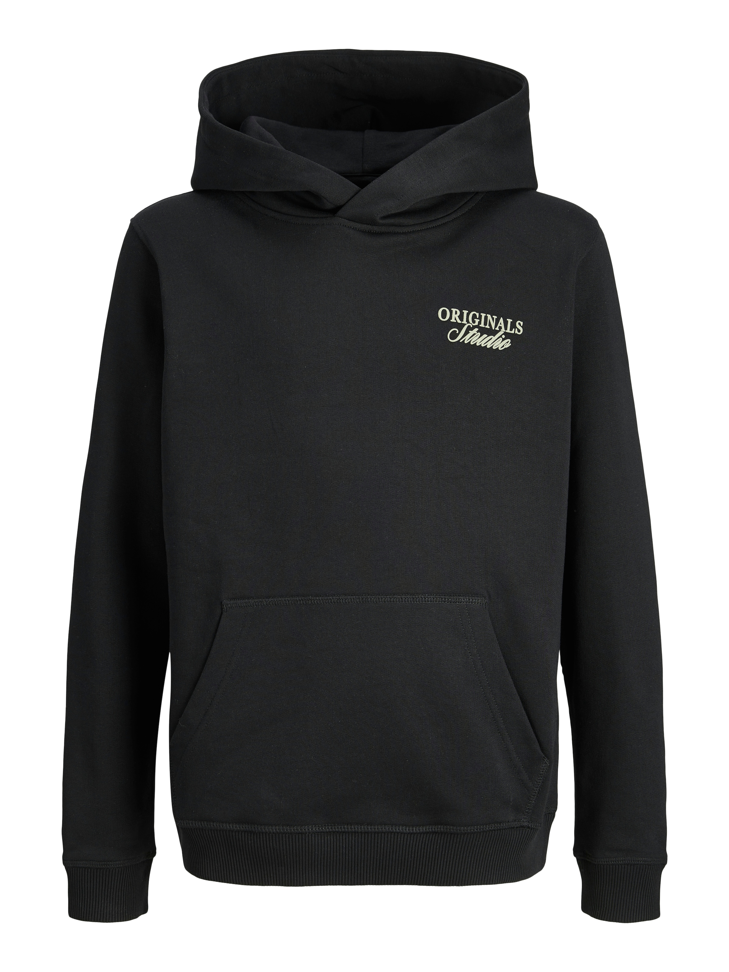 Jack & Jones Junior Sweat à capuche »JORNORREBRO TYPO BACK SWEAT HOOD SN JNR«, Baumwollmischung, relaxed fit, Langarm
