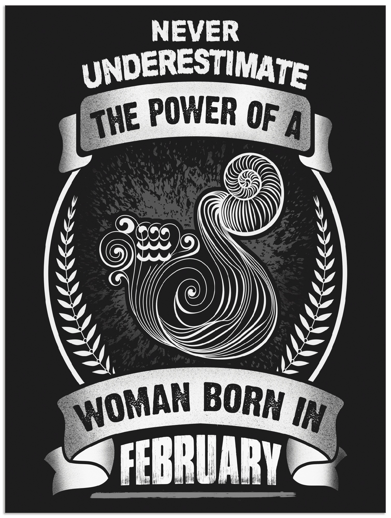 Image of Artland Wandbild »Sternzeichen Mottospruch Februar«, Sprüche & Texte, (1 St.), in vielen Grössen & Produktarten - Alubild / Outdoorbild für den Aussenbereich, Leinwandbild, Poster, Wandaufkleber / Wandtattoo auch für Badezimmer geeignet bei Ackermann Vers