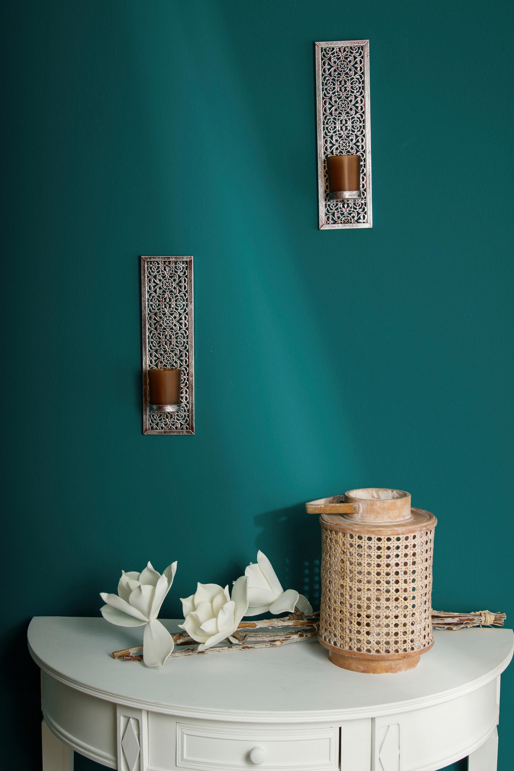 Image of Home affaire Wandkerzenhalter »Rana«, (Set, 2 St.), Kerzen-Wandleuchter, Kerzenhalter, Kerzenleuchter hängend, Wanddeko, aus Metall bei Ackermann Versand Schweiz