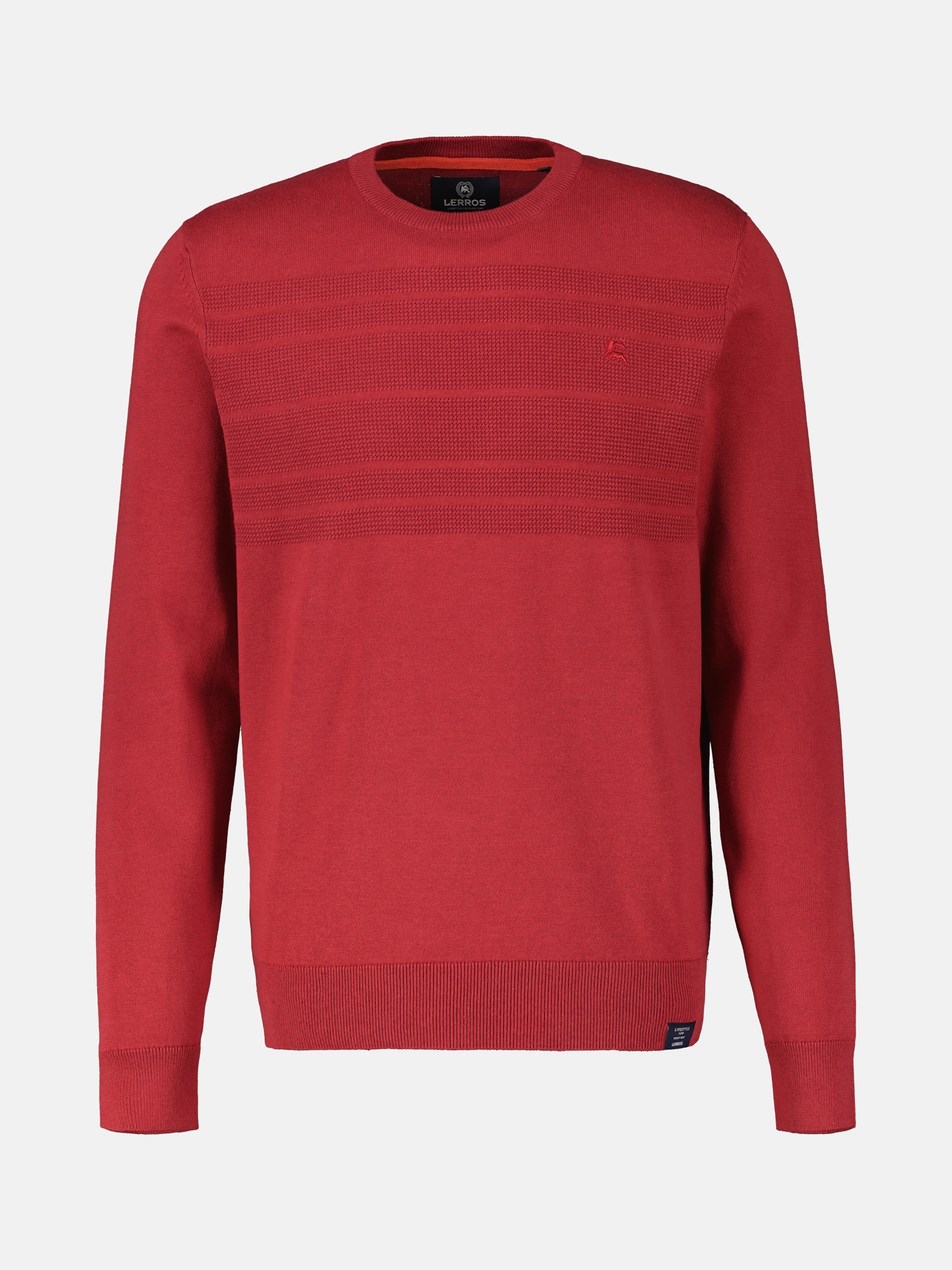 Image of LERROS Strickpullover "Strickpullover, tonal gestreift"