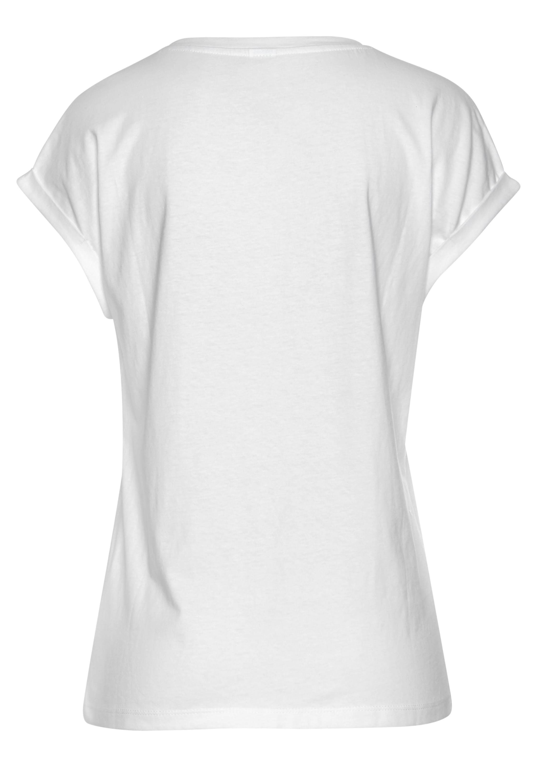 ♕ Buffalo T-Shirt, mit Print, lockere Baumwolle, Kurzarmshirt Passform bestellen aus versandkostenfrei