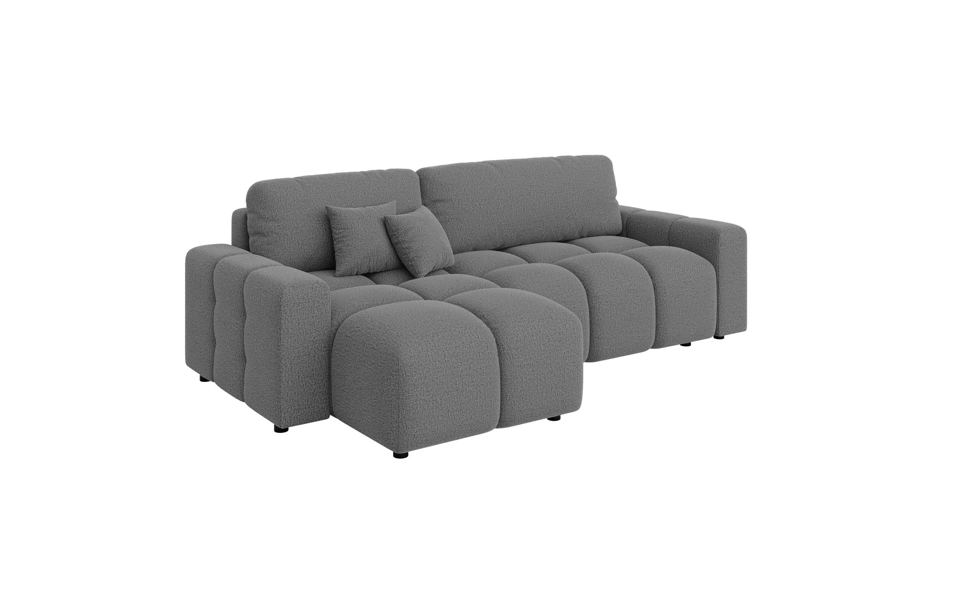 INOSIGN Ecksofa »FELICI, Schlafsofa 233cm, L-Form mit Recamiere beidseitig montierbar«, Designsofa mit Bettfunktion und Bettkasten, Masse B/T/H: 233/142/88 cm