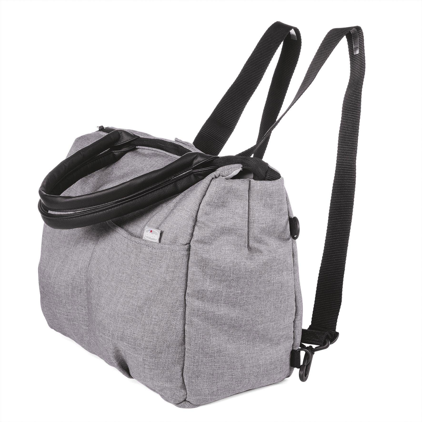 Chicco Wickeltasche »Organizer Bag, Cool Grey«, mit Rucksackfunktion und Wickelunterlage