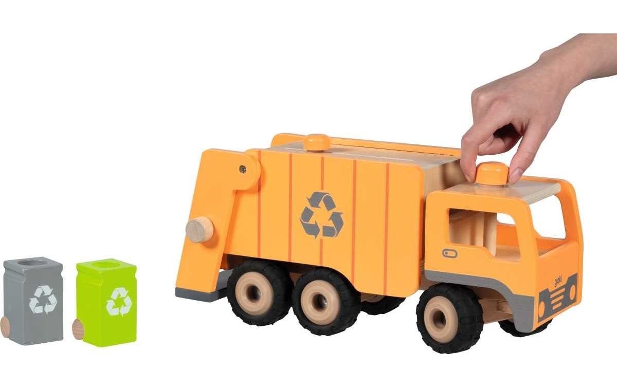 goki Spielzeug-Müllwagen »Grosser Eco mit 2 Mülltonnen«