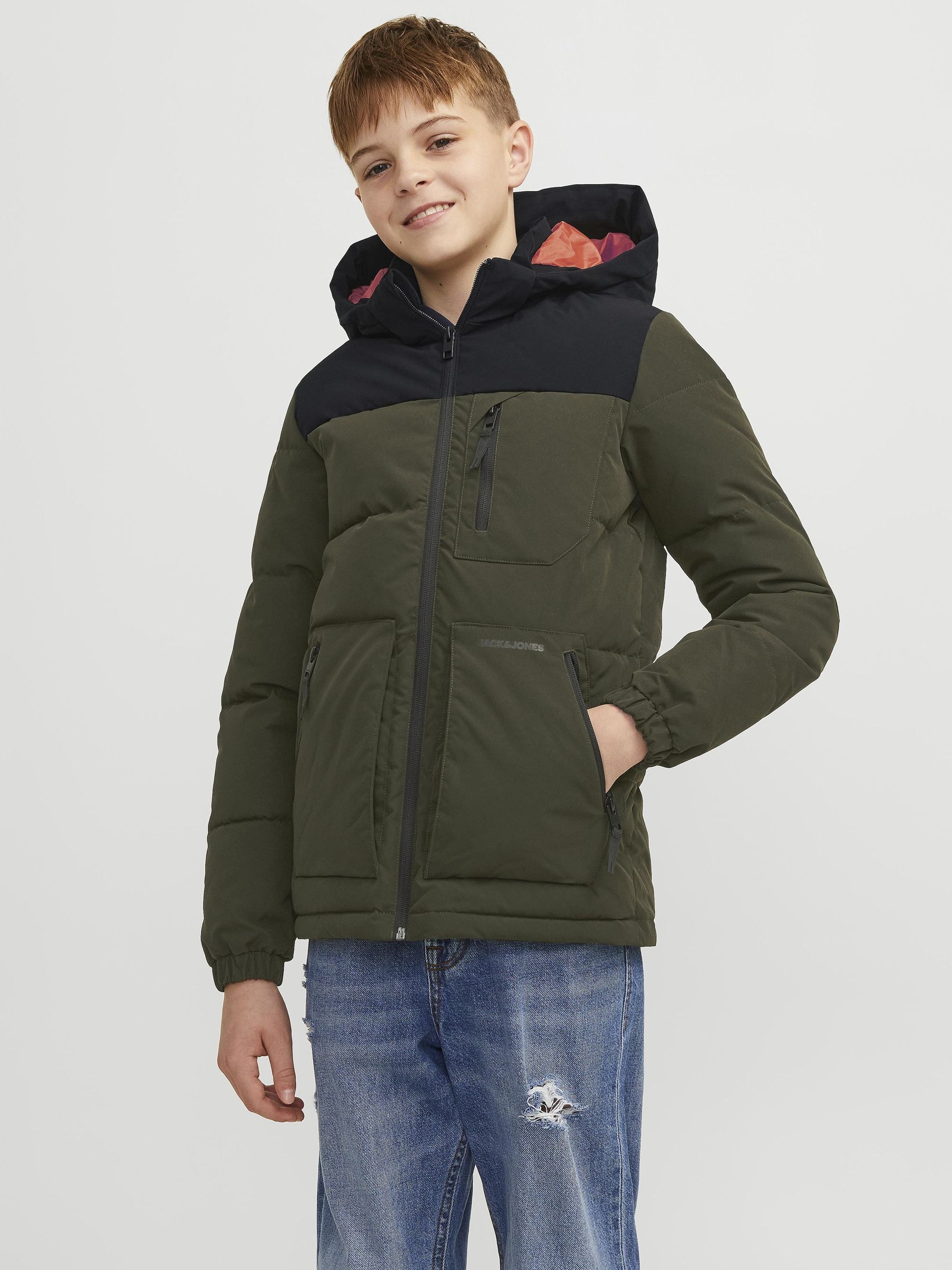 Jack & Jones Junior Steppjacke »JJEOTTO PUFFER JACKET SN JNR«, mit Kapuze