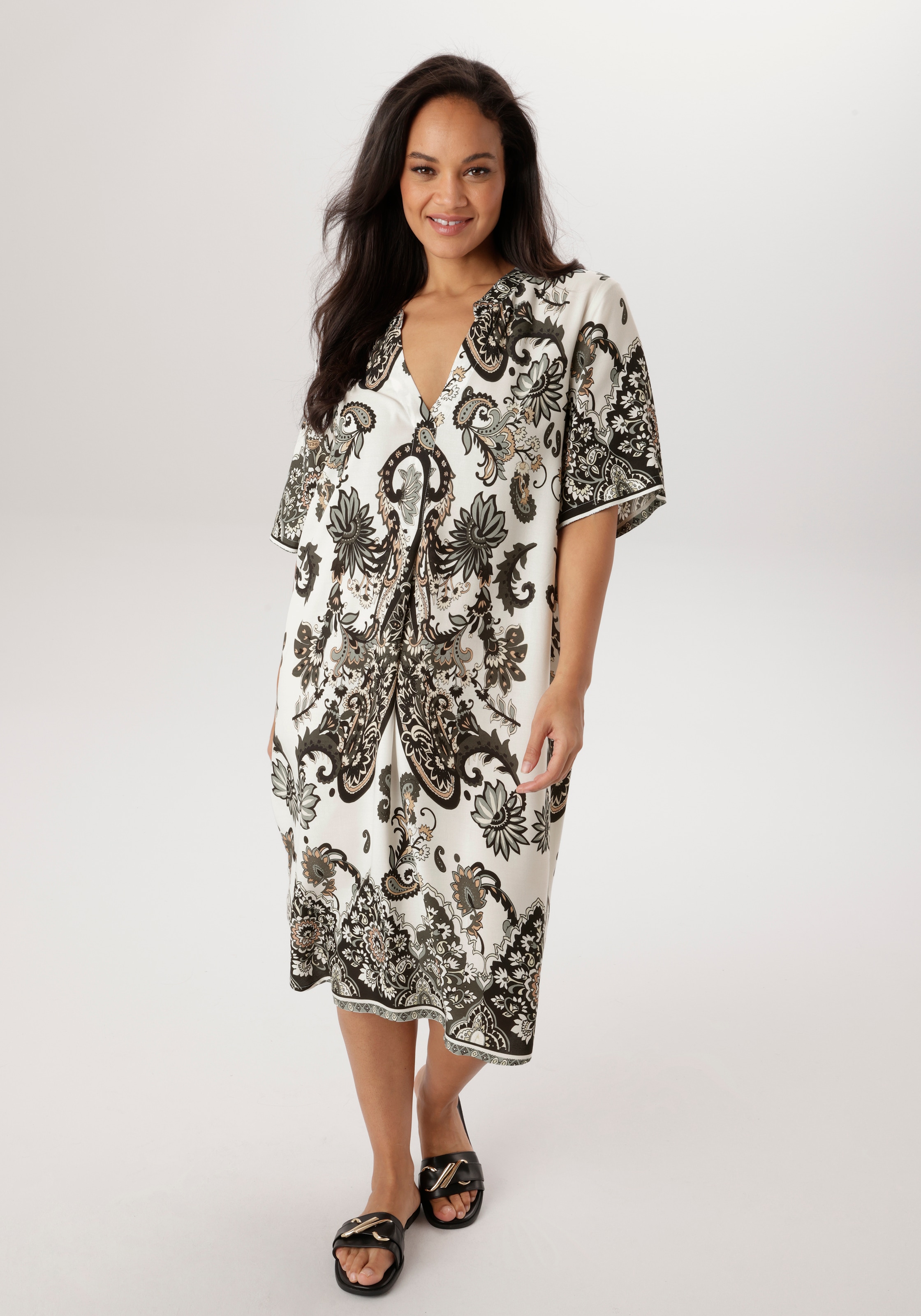 Image of Aniston PLUS Blusenkleid in trendigen Paisleydruck