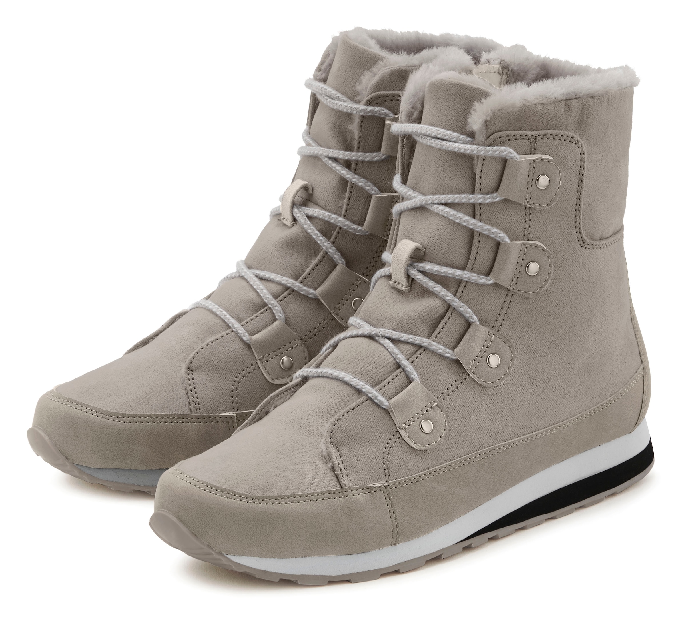 Image of Vivance Stiefelette "Winterstiefel, Stiefel, Boots, Outdoorboots," mit Warmfutter und leichter Profilsohle VEGAN