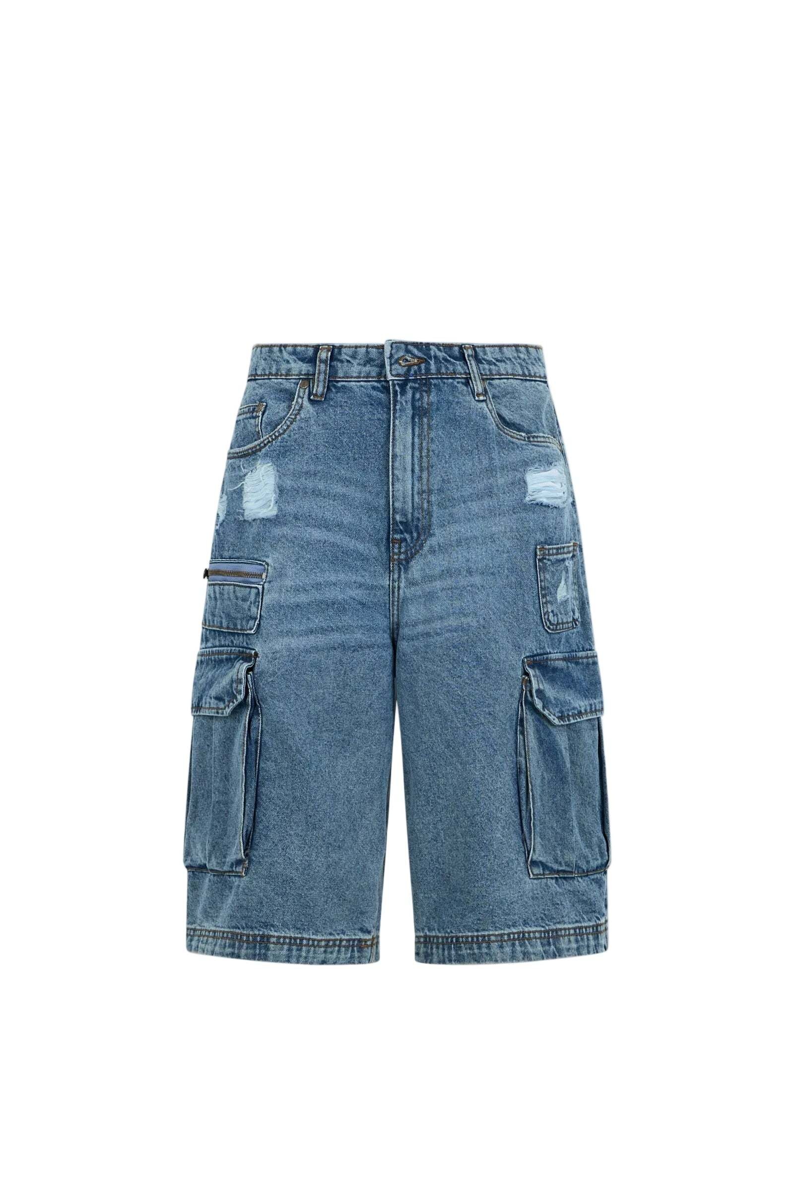 Image of BOXEUR DES RUES Loose-fit-Jeans "BOXEUR DES RUES Jeansshorts Multy Pocket"