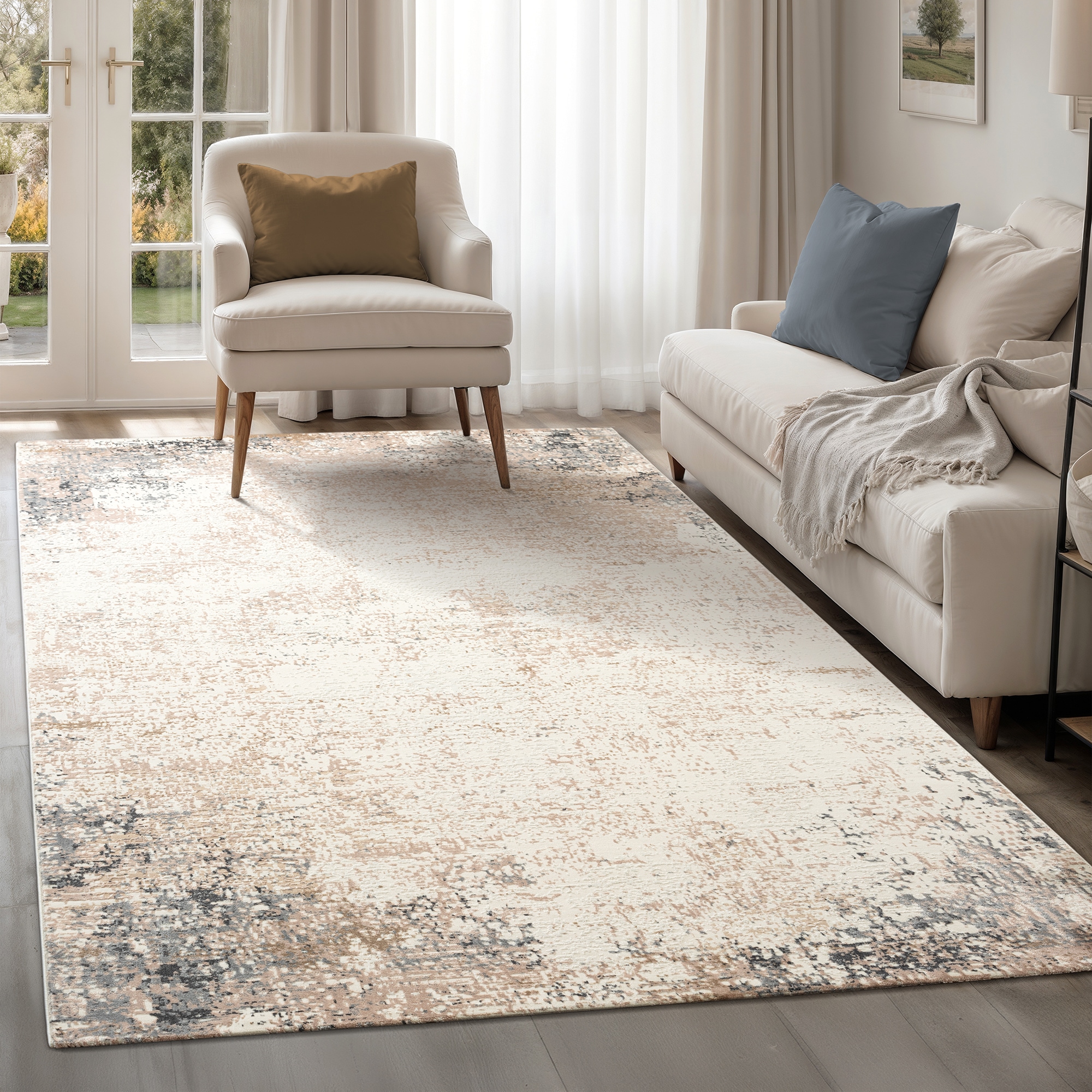 Image of Sanat Teppich "Hera 3405, auch als Läufer erhältlich" rechteckig 11 mm Höhe Kurzflor, Vintage, Wohnzimmer, Schlafzimmer, fussbodenheizungsgeeignet