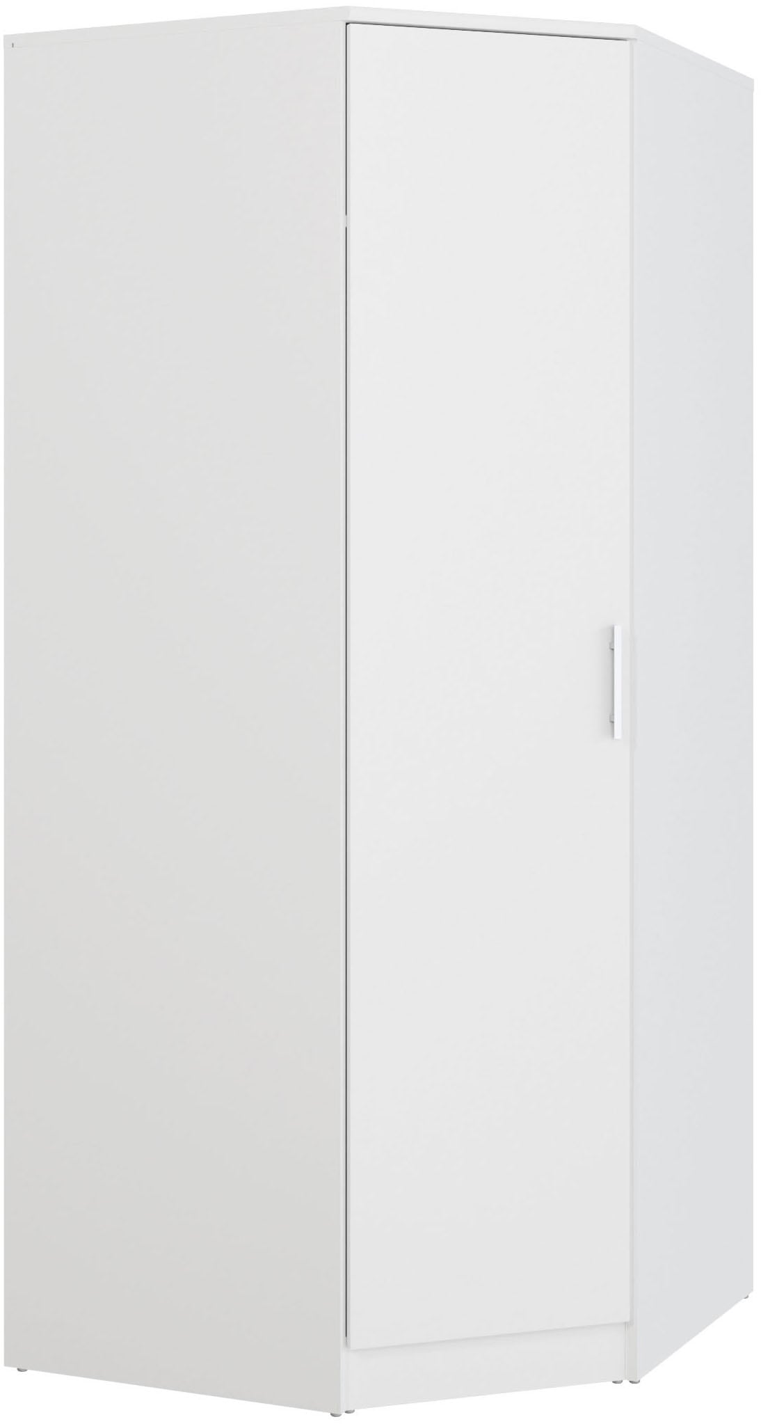 FORTE Eckkleiderschrank »Kleiderschrank, perfekte Ecklösung, einfache Montage« B/H/T 80,4/181/80,4, perfekte Ecklösung, FSC