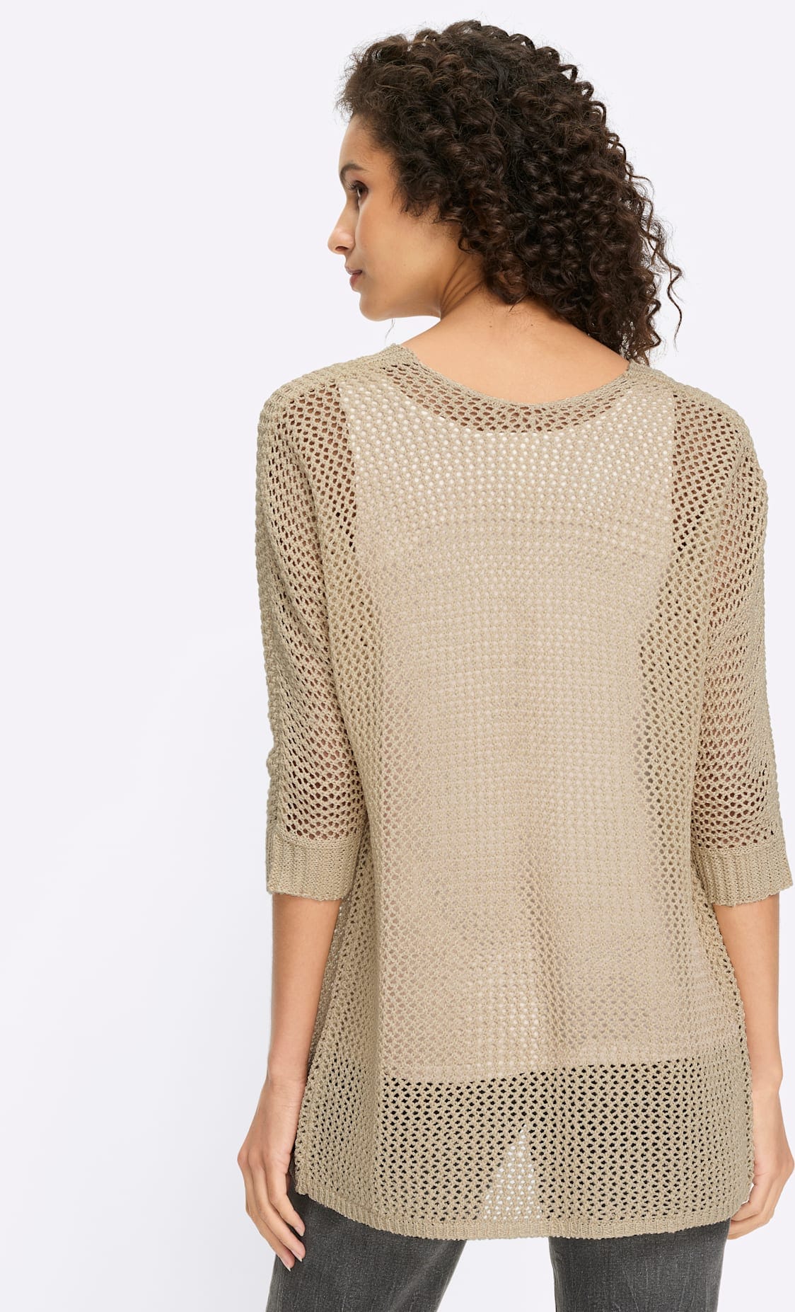 heine Veste en tricot ajouré