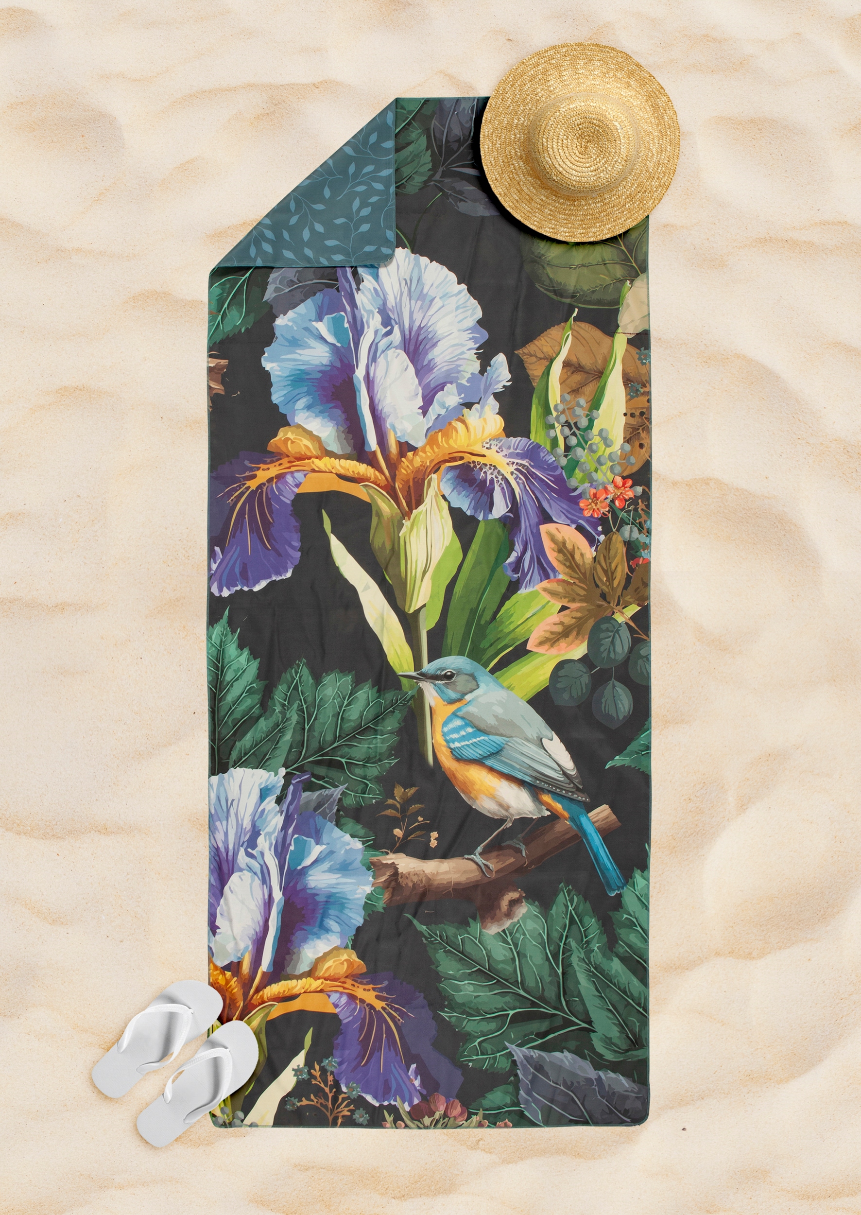 Descanso Serviette de voyage »Dilana« Mikrofaser, 75x180, Schnelltrocknend, Reisen, Sport, Yoga, Wendeoptik