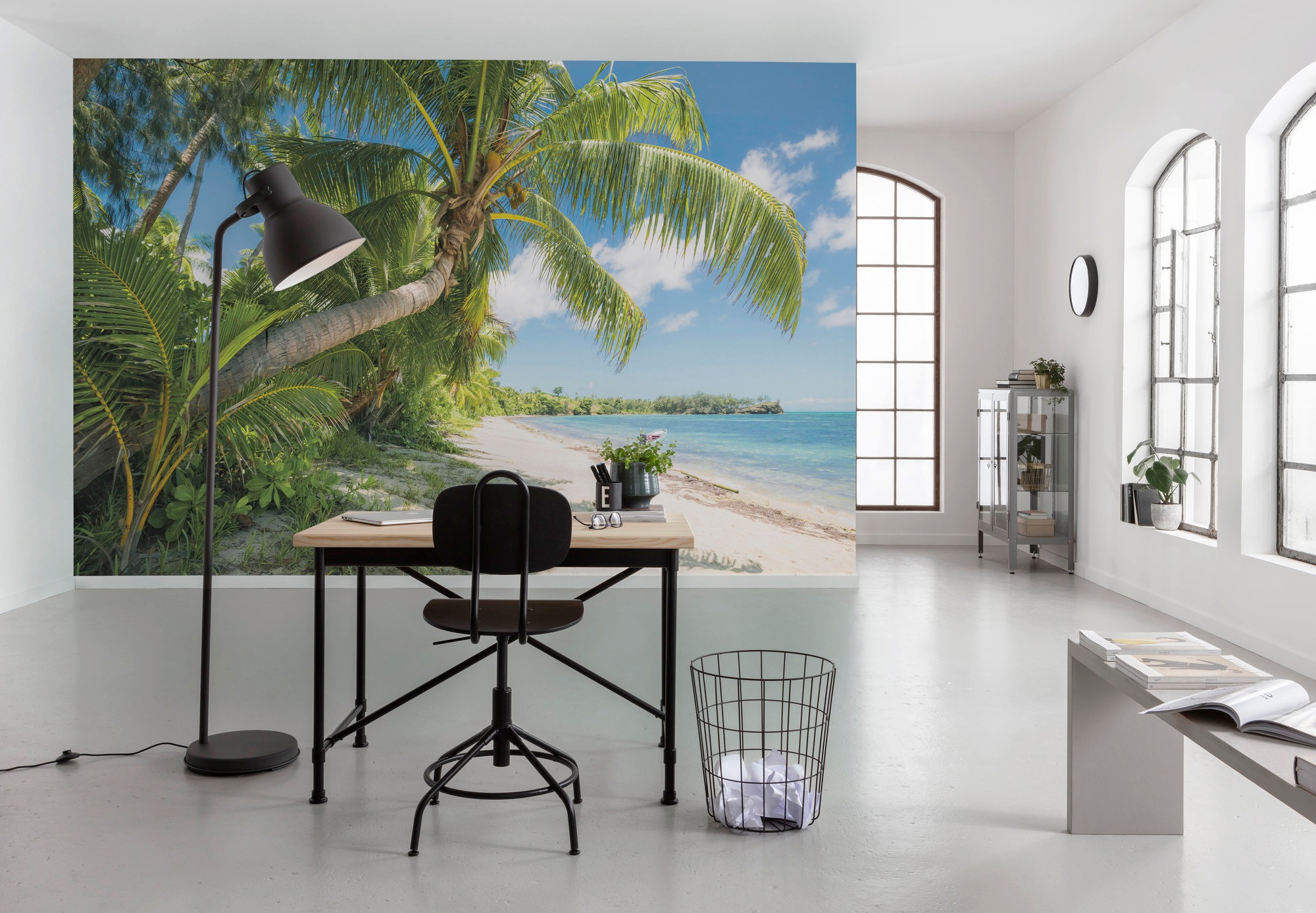 Komar Papier peint intissé »Digitaldruck Vlies -  Fiji Dreams Boat - Grösse 450 x 280 cm« imprimé Wohnzimmer, Schlafzimmer