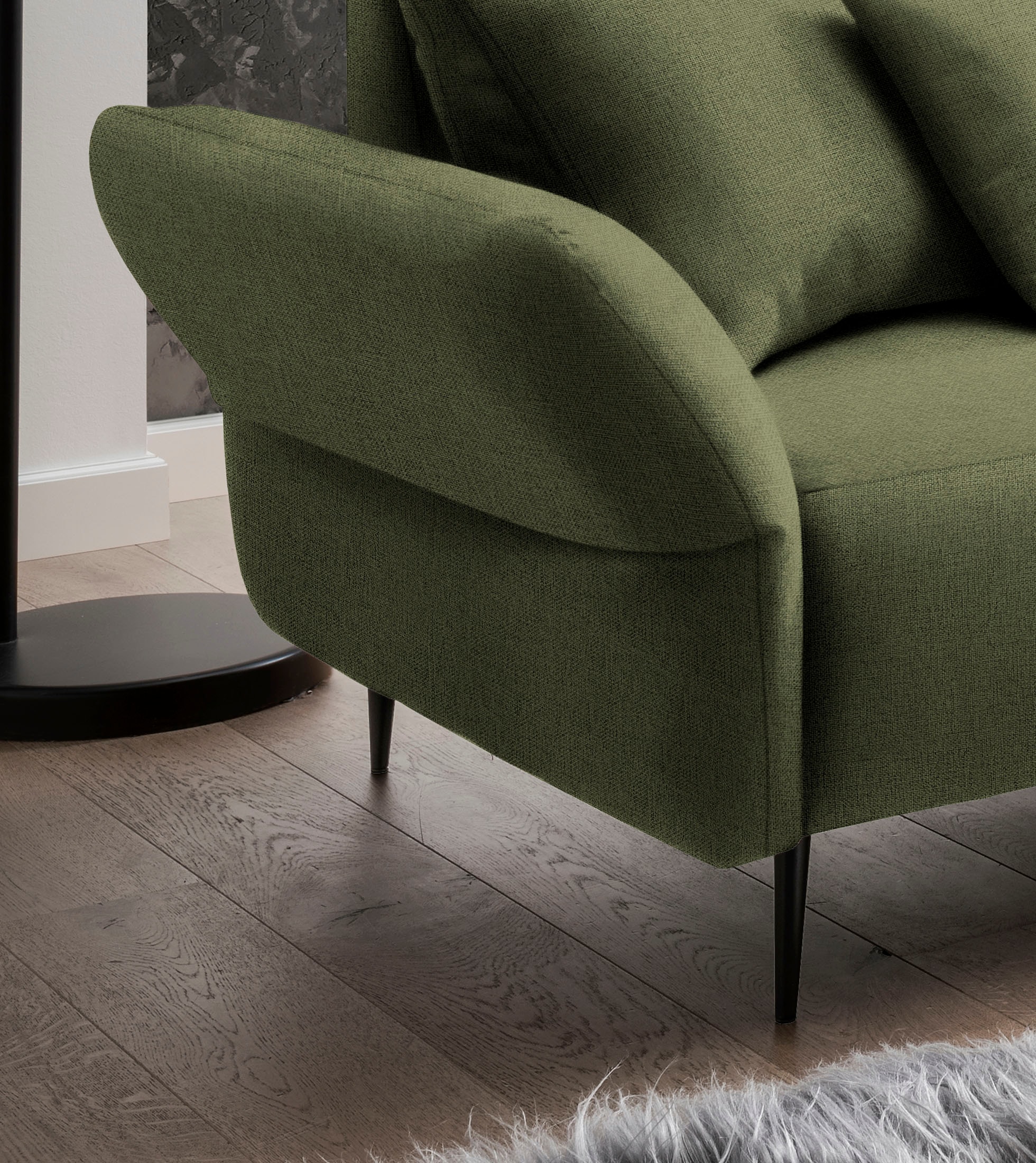 INOSIGN Canapé d'angle »Amarena L-Form« inklusive Armlehnenverstellfunktion, 4x Zierkissen gratis