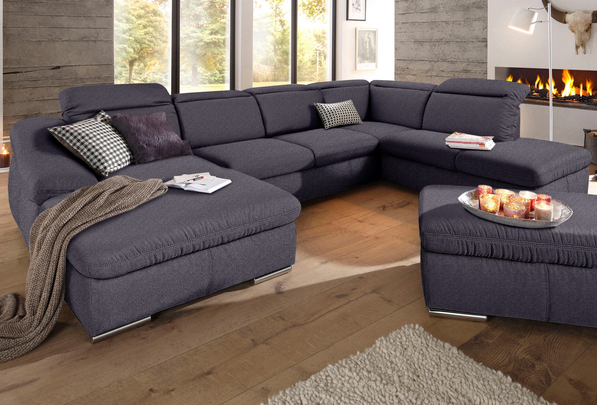 Image of sit&more Wohnlandschaft, wahlweise mit Bettfunktion, inklusive Kopfteilverstellung bei Ackermann Versand Schweiz