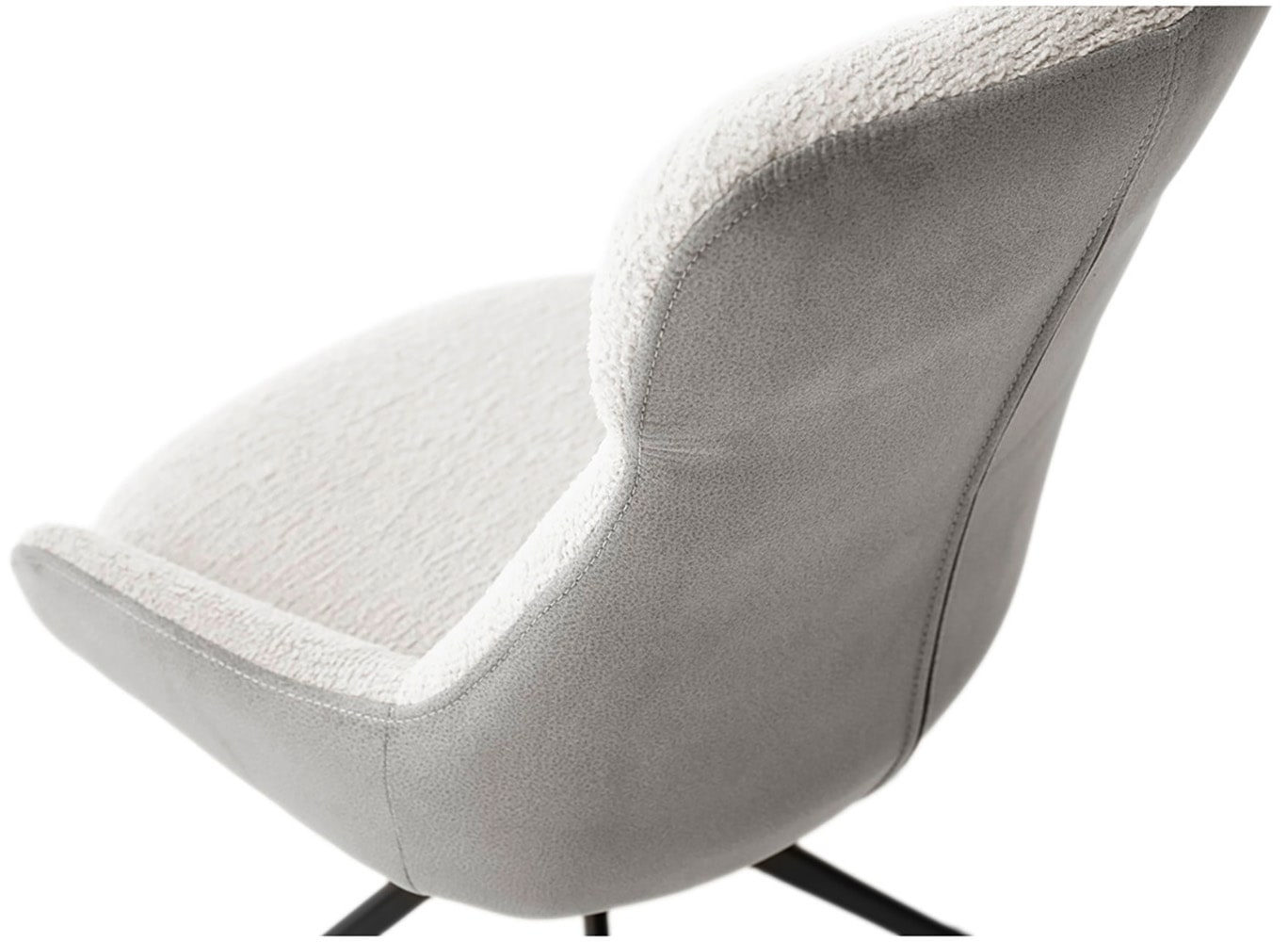 MCA furniture Esszimmerstuhl, Feingewebe, (2er-Set), drehbar 360°, Dreh- & Schwingfunktion, Sitzhöhe ca. 50 cm