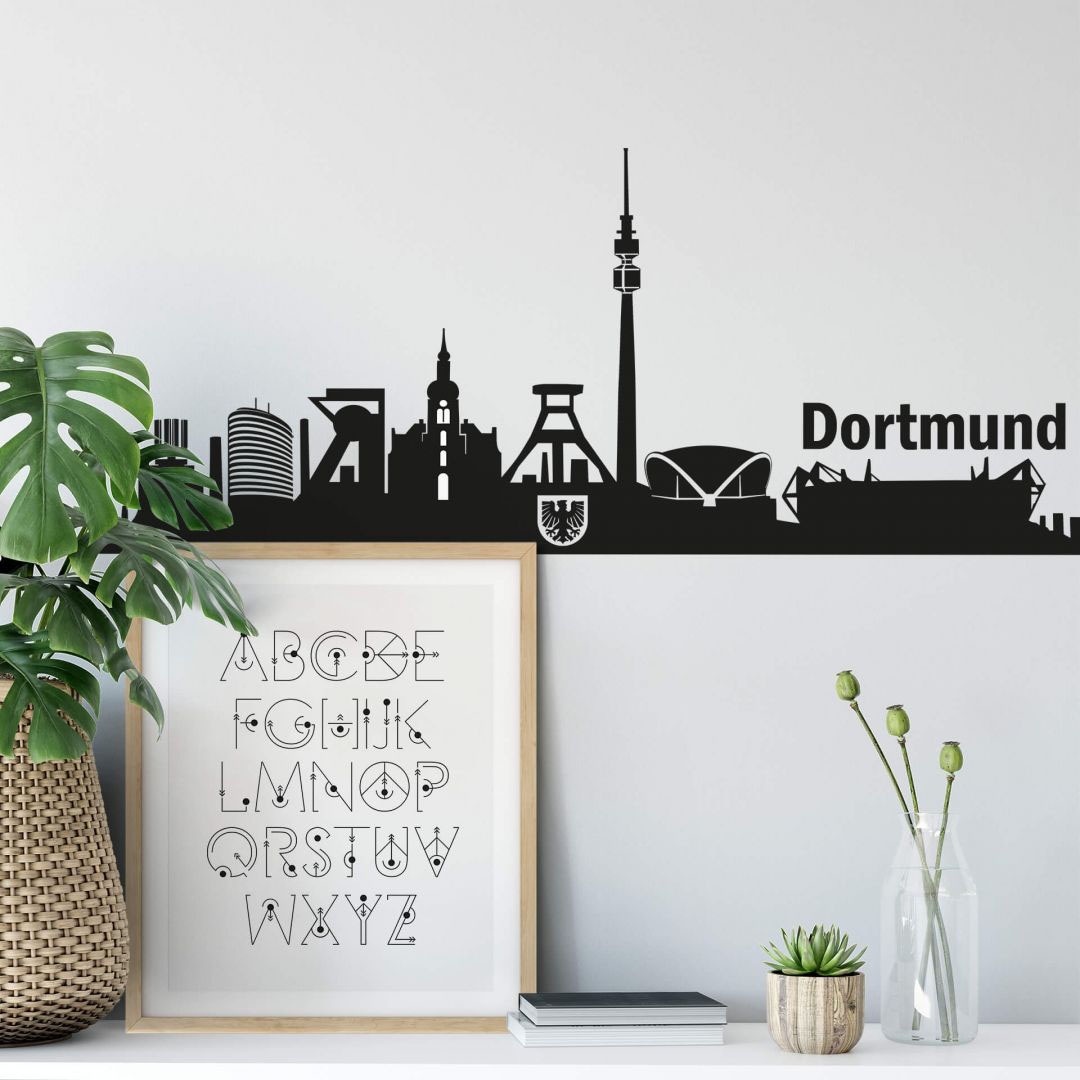 Wall-Art Wandtattoo »XXL Stadt Skyline Dortmund 90cm«, (1 St.) à bas prix
