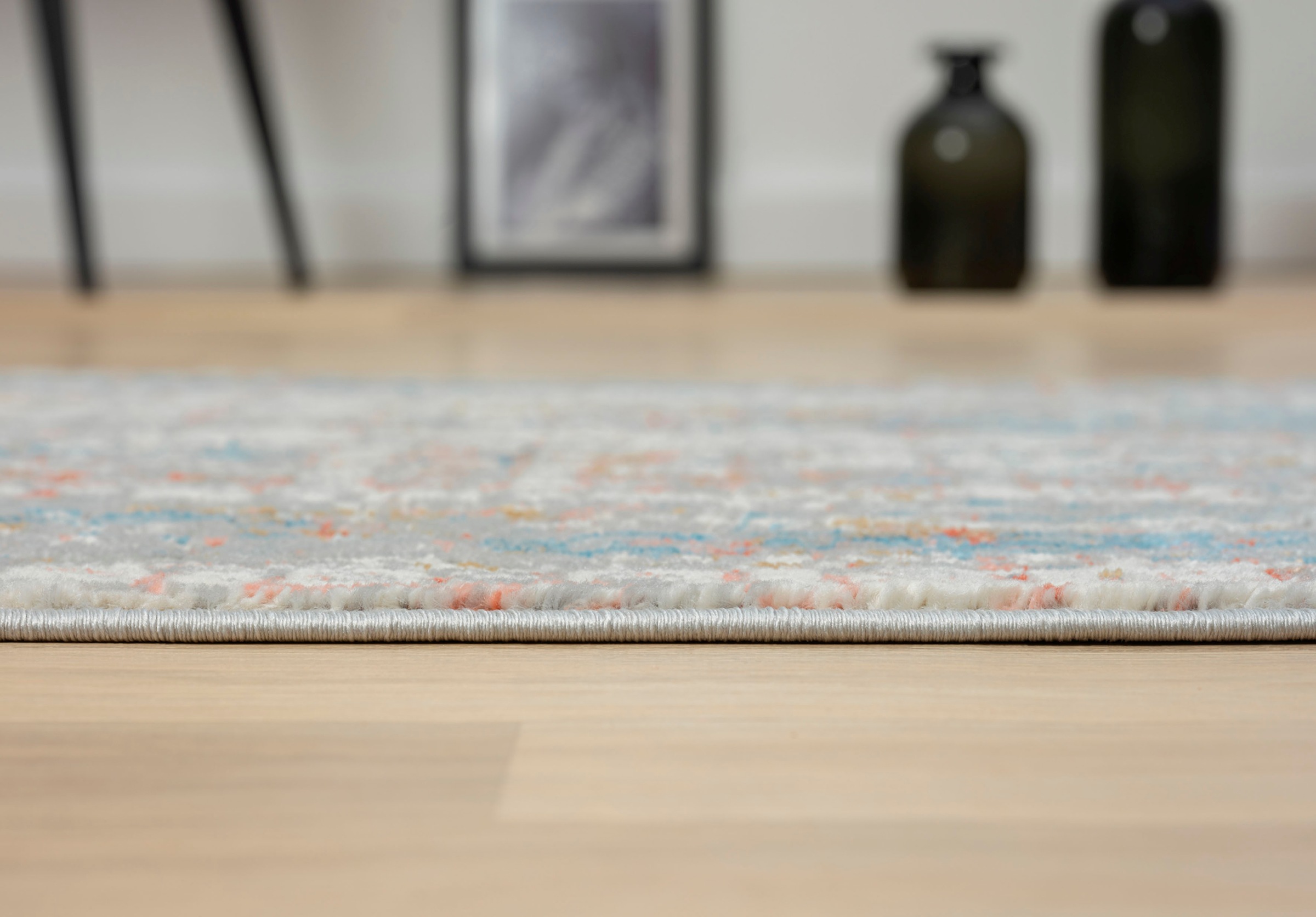 Myflair Möbel & Accessoires Teppich »My Look« rechteckig 8 mm Höhe Kurzflor, Ethno-Design, besonders weich durch Microfaser