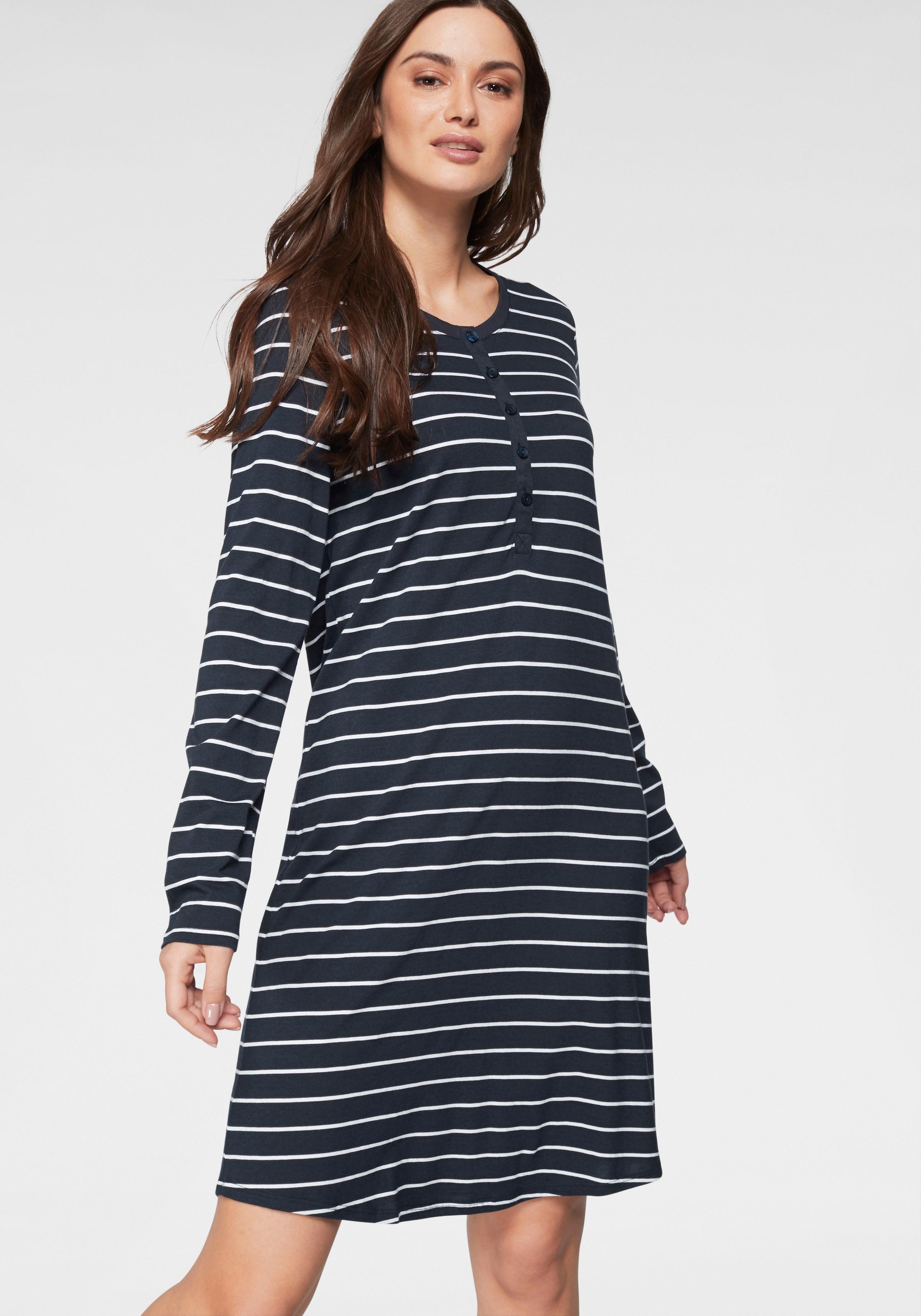 Image of Schiesser Nachthemd, mit klassischen Streifen bei Ackermann Versand Schweiz