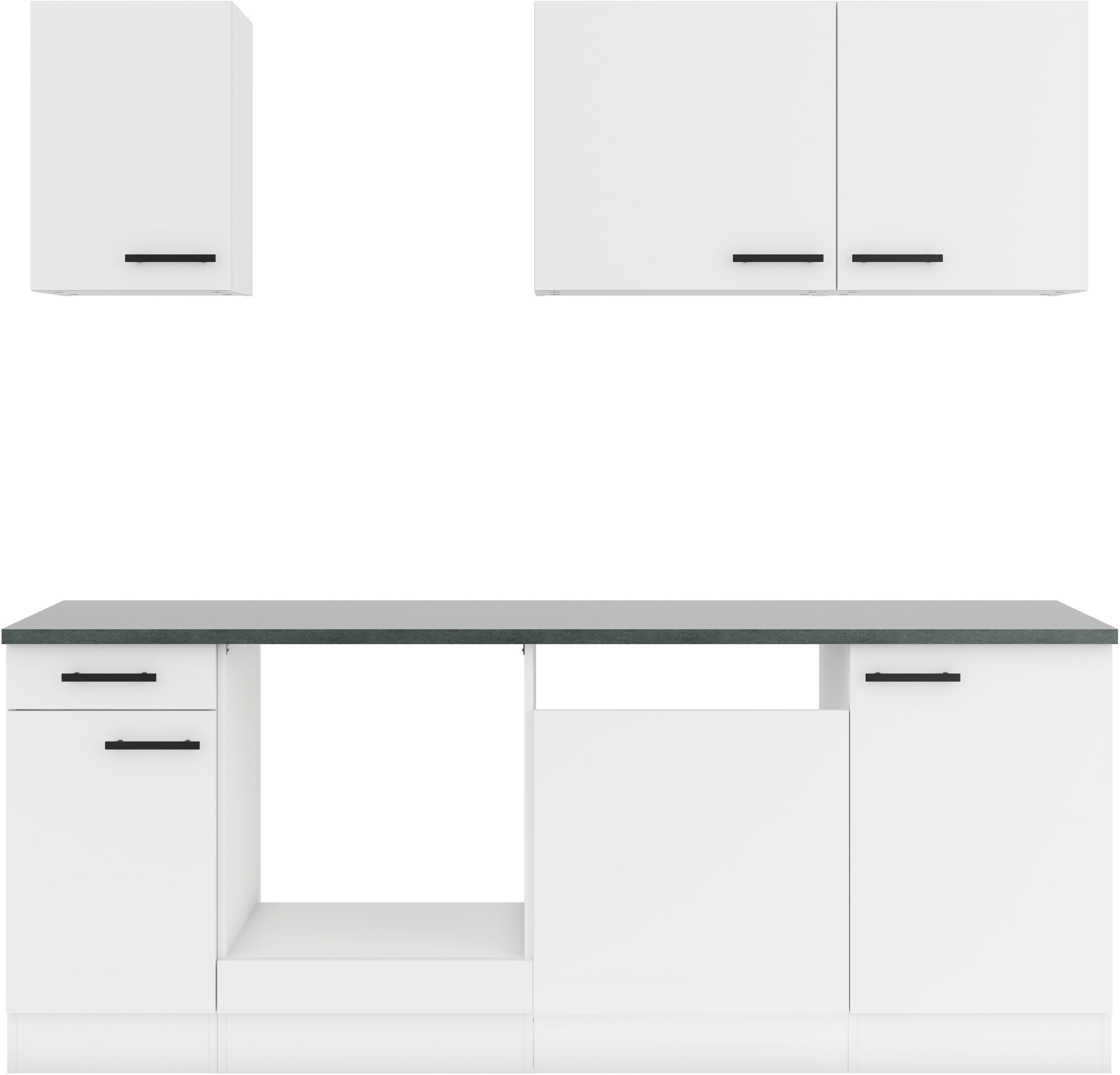 OPTIFIT Küchenzeile "Palma" Breite 210 cm, wahlweise mit E-Geräten, seitenverkehrt stellbar