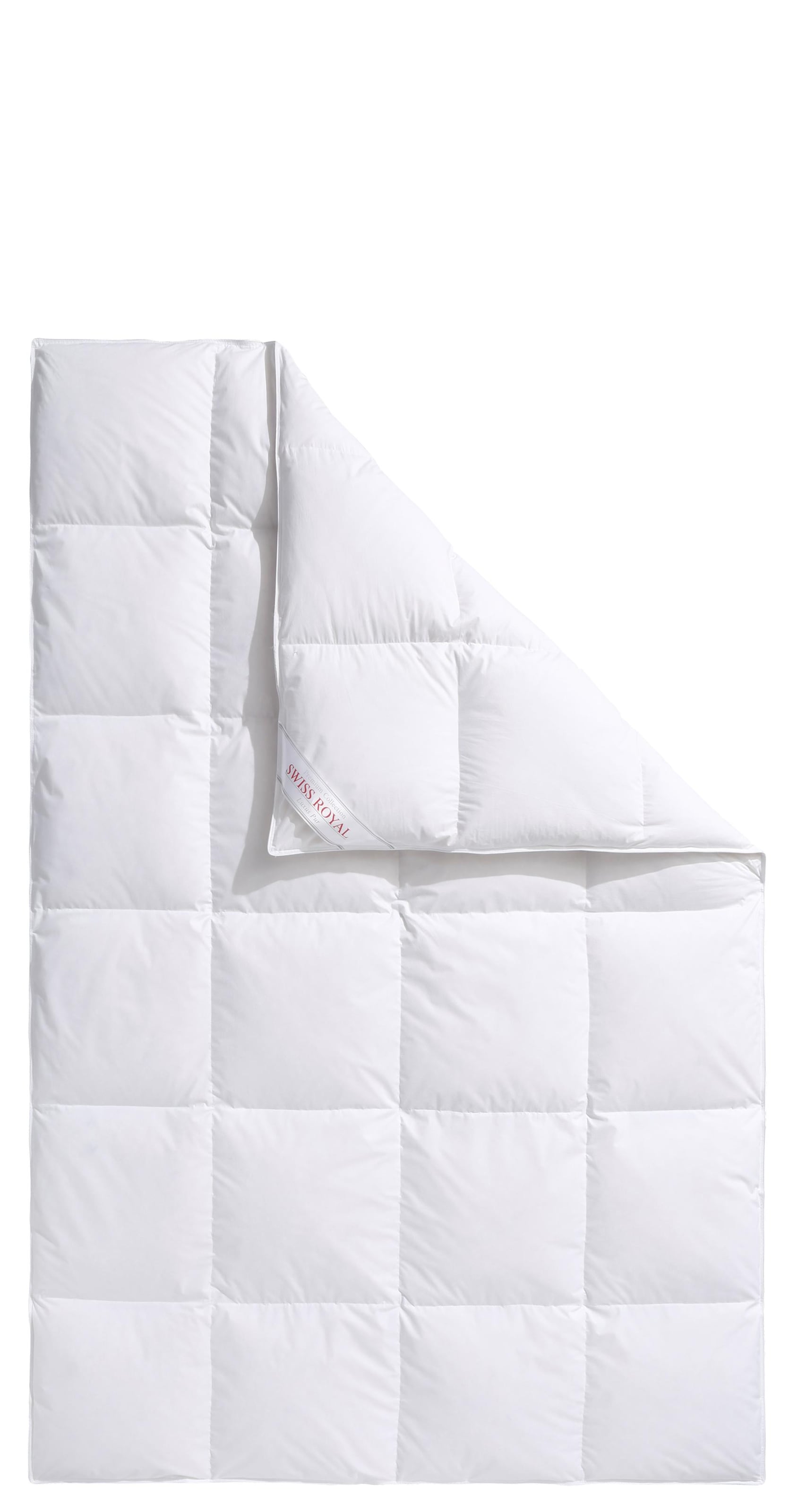 Haeussling Daunenbettdecke »Swiss Royal, Bettdecken für Sommer und Winter, Ganzjahresdecke, Decke«, warm, Füllung 90% Daunen, 10% Federn, Bezug 100% Baumwolle, (1 St.), Bettdecke 135x200 cm, 155x220 cm & weitere Grössen, Made in Germany
